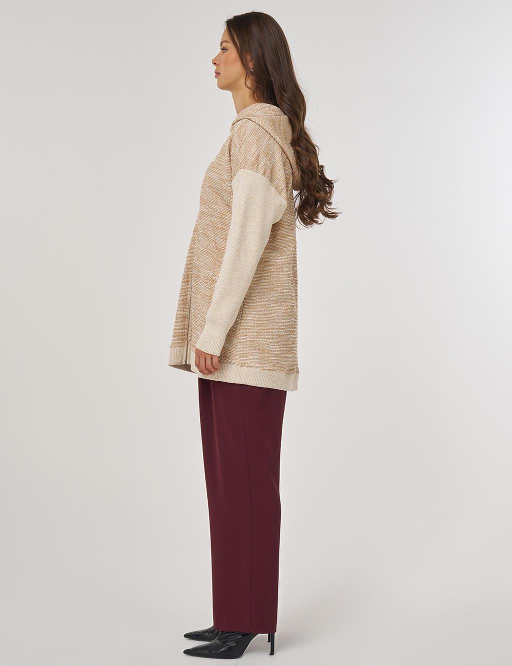 Mélange Cardigan Beige