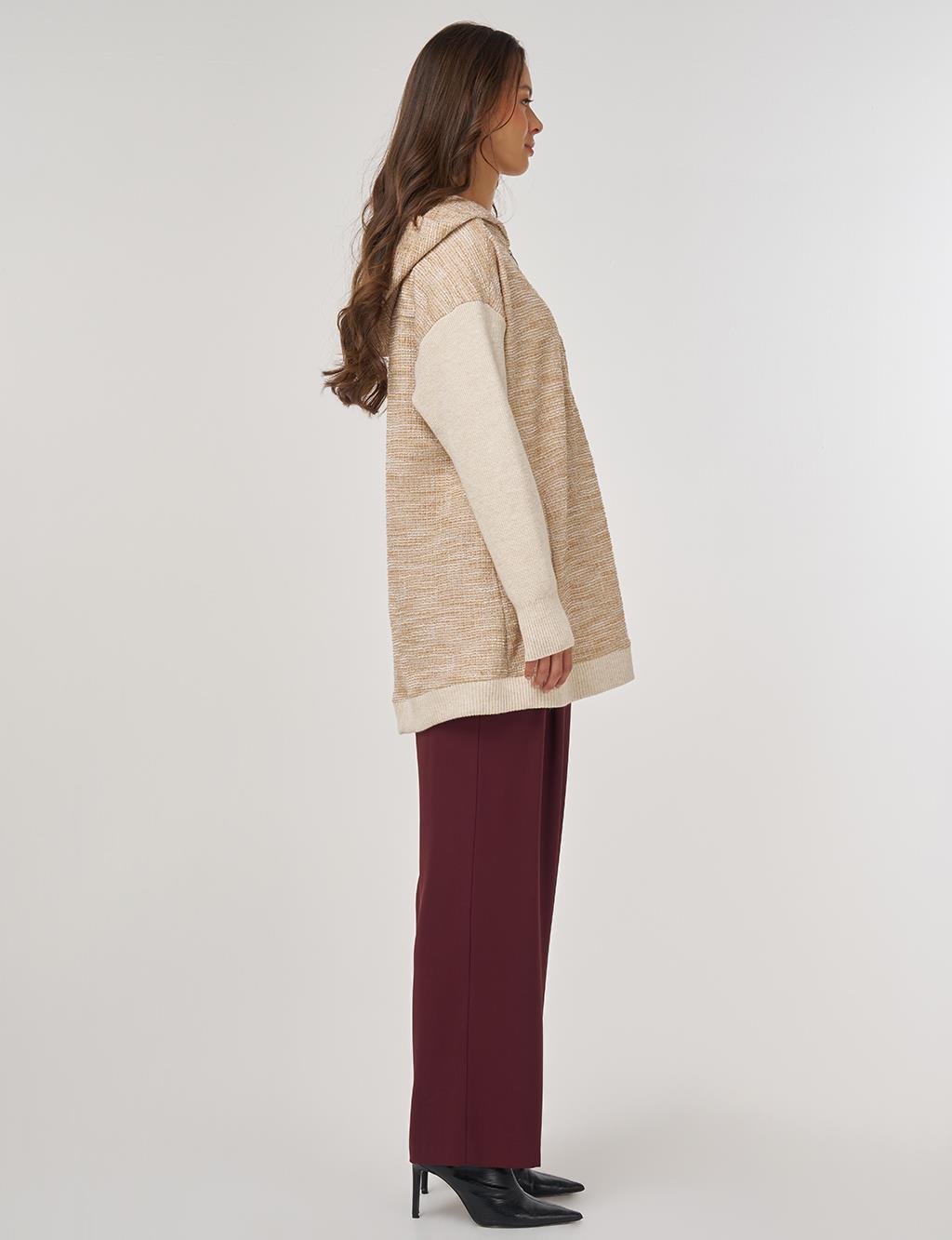 Mélange Cardigan Beige