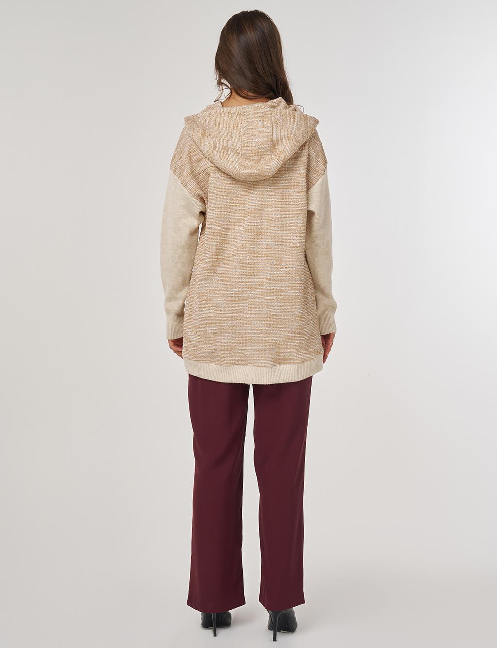 Mélange Cardigan Beige
