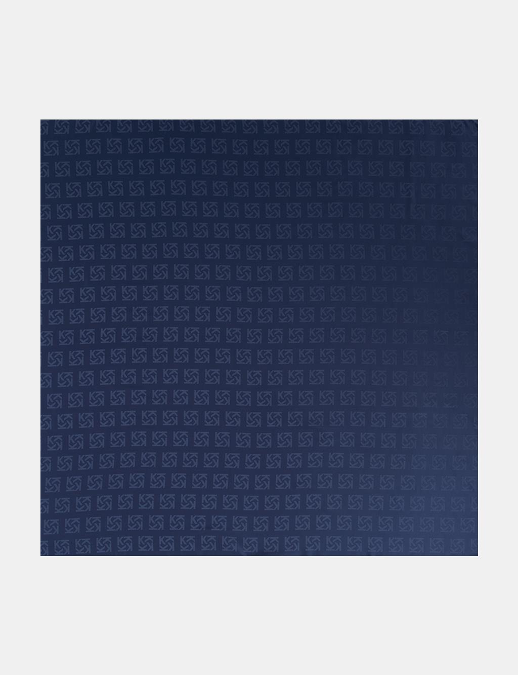 Logo Silk Scarf – Navy 