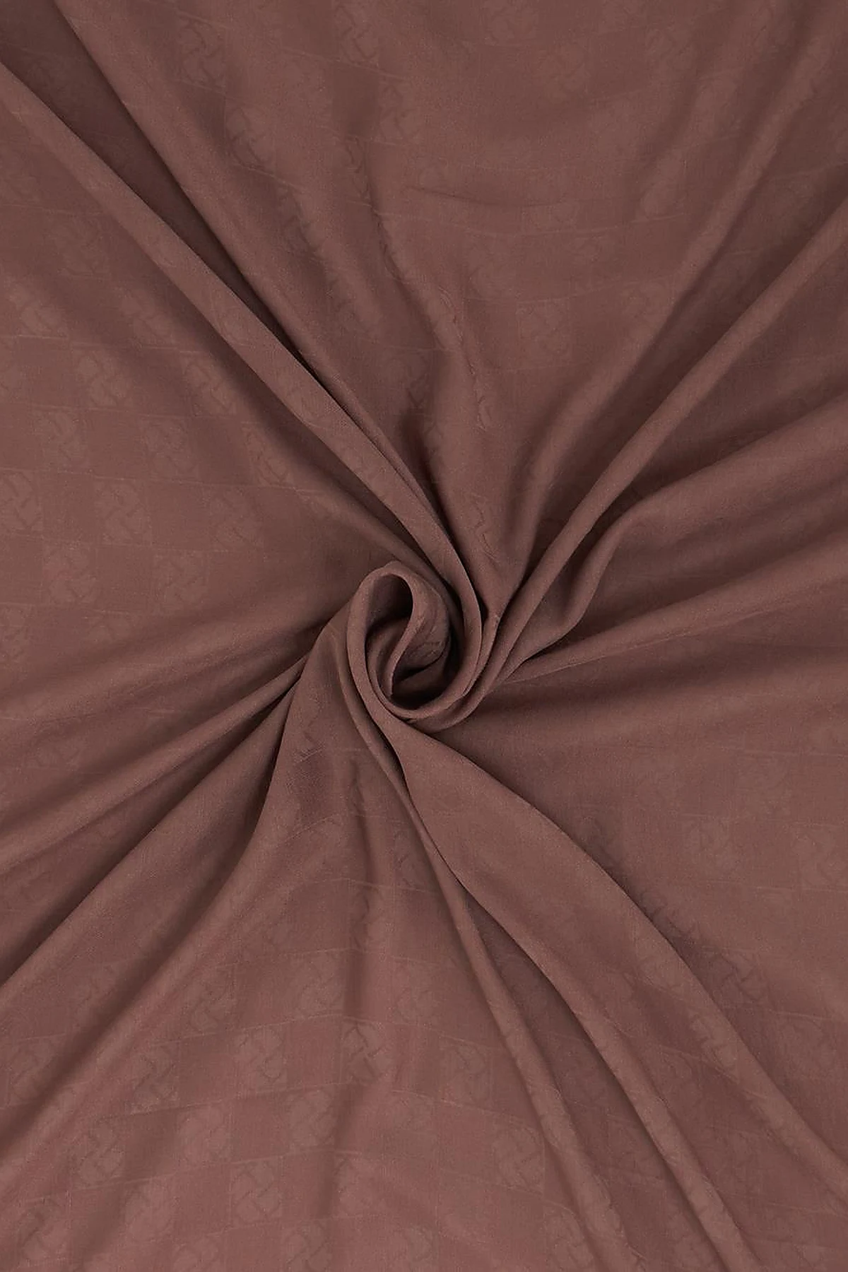 Checkered Pattern Modal Scarf Brown