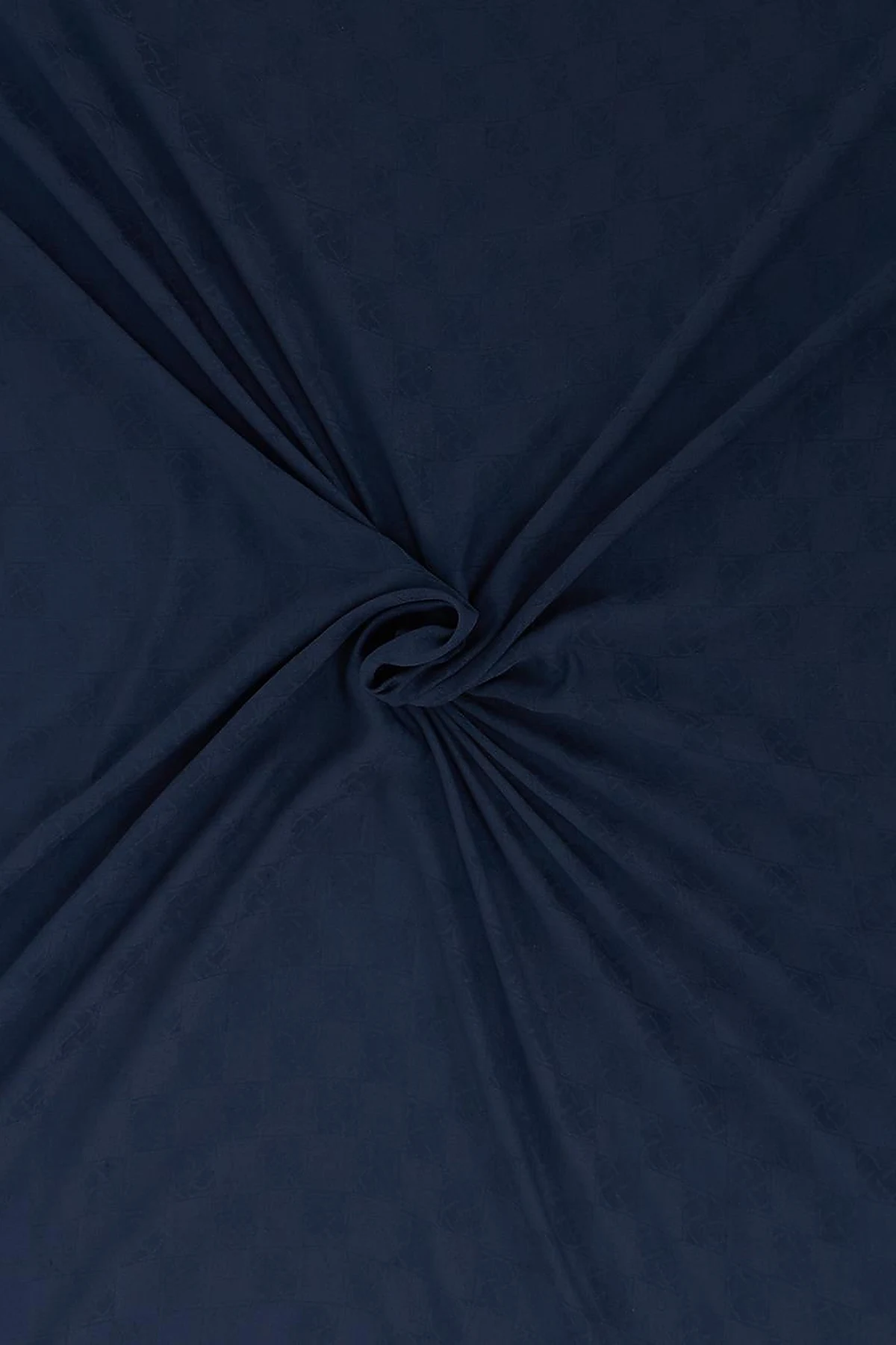 Checkered Pattern Modal Scarf Navy 