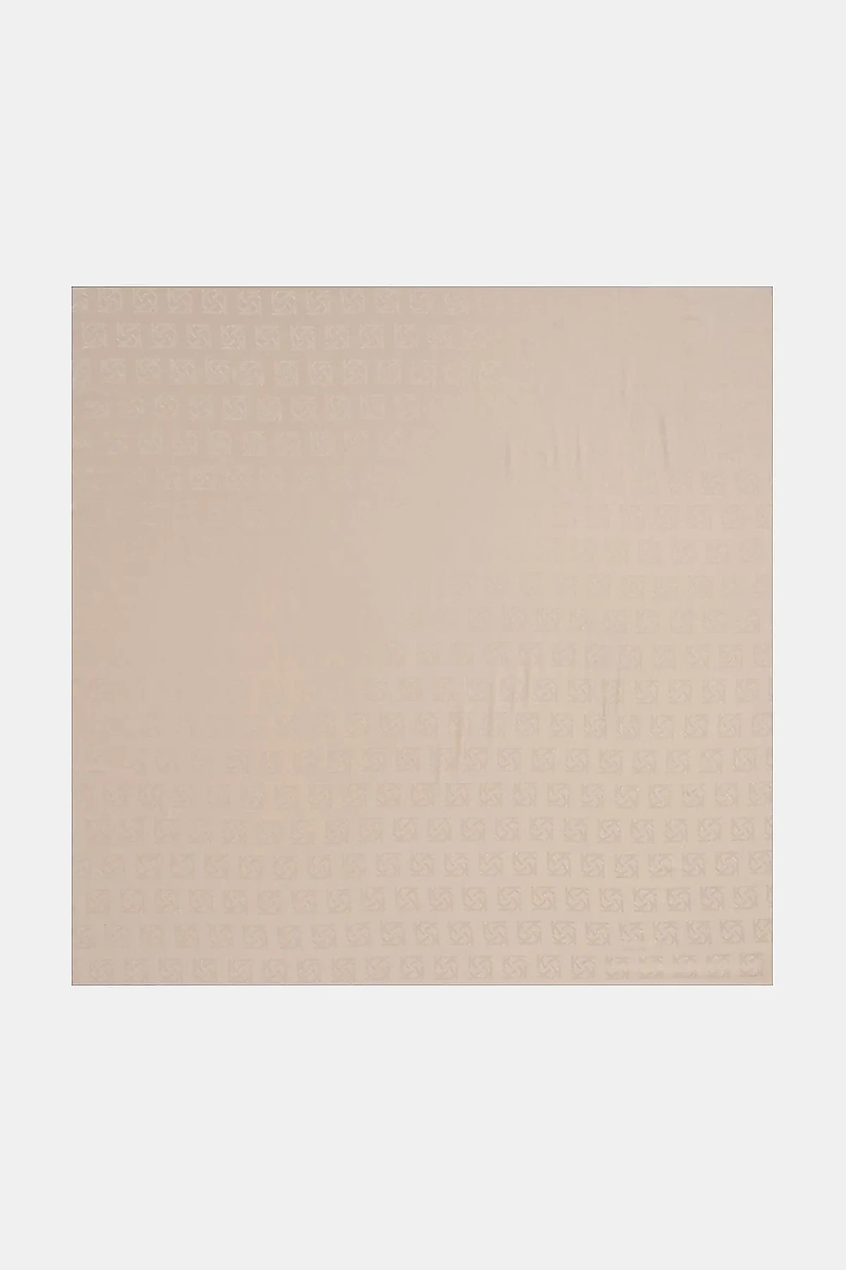 Logo Silk Scarf – Beige