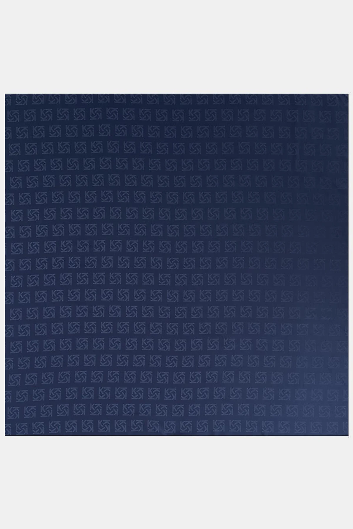 Logo Silk Scarf – Navy 