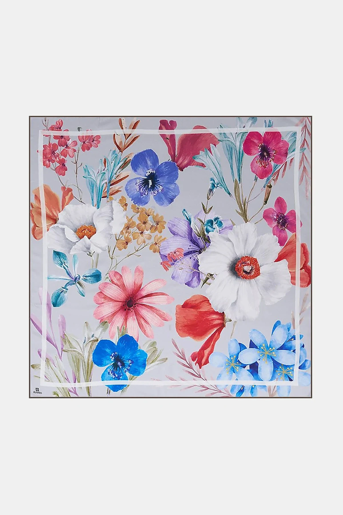 Floral Print Scarf Powder Pink 