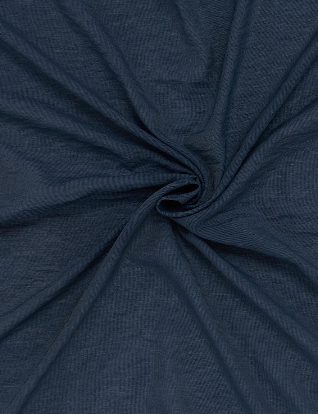 Viscose-Blend Scarf – Navy 