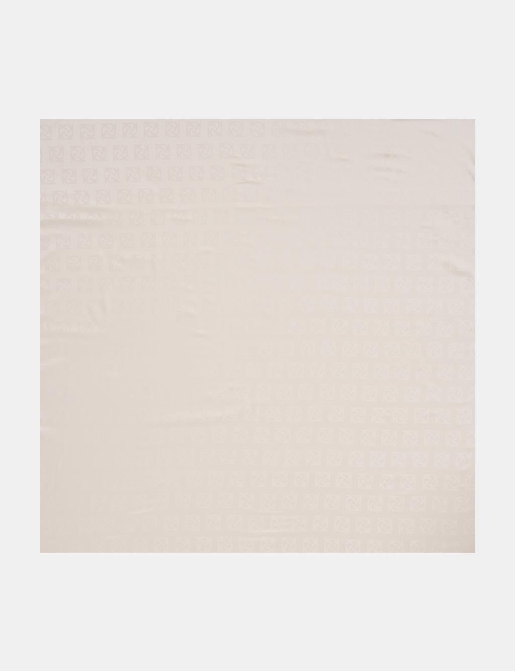 Logo Silk Scarf – Light Beige
