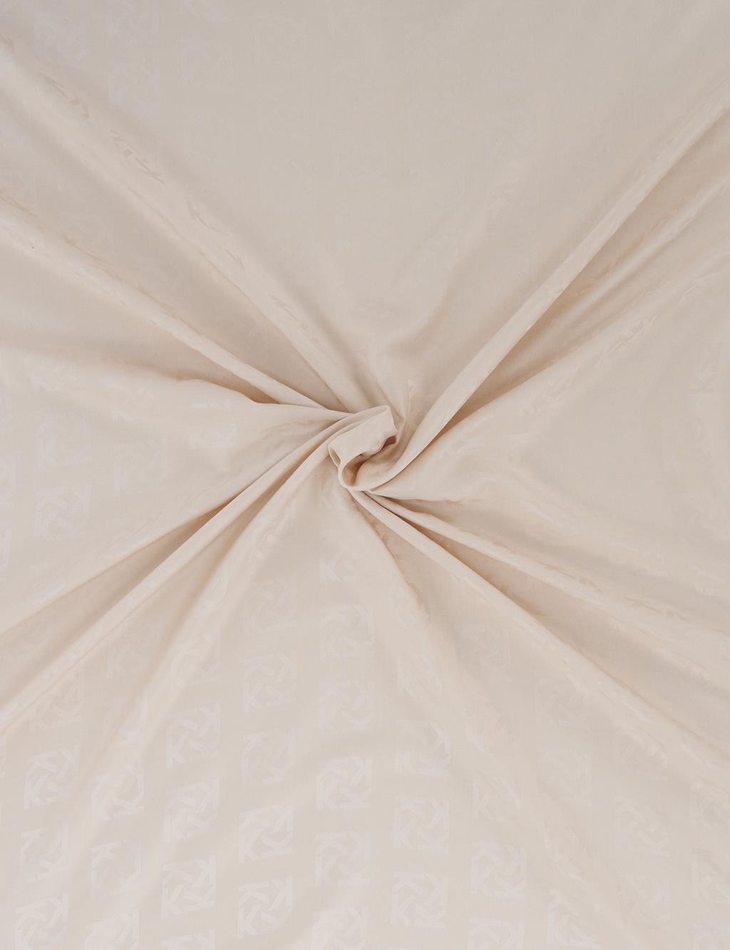 Logo Silk Scarf – Light Beige