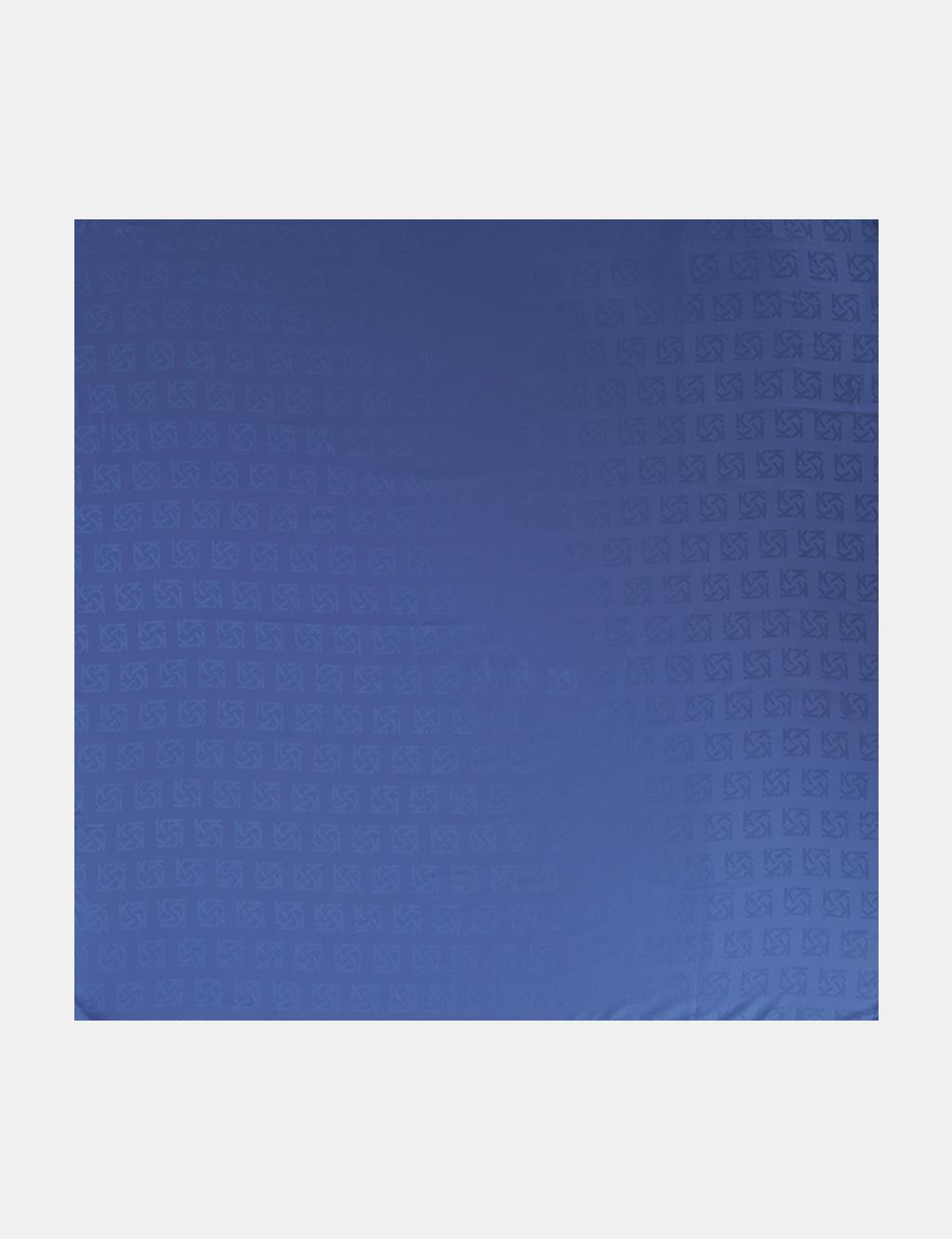Logo Silk Scarf – Indigo