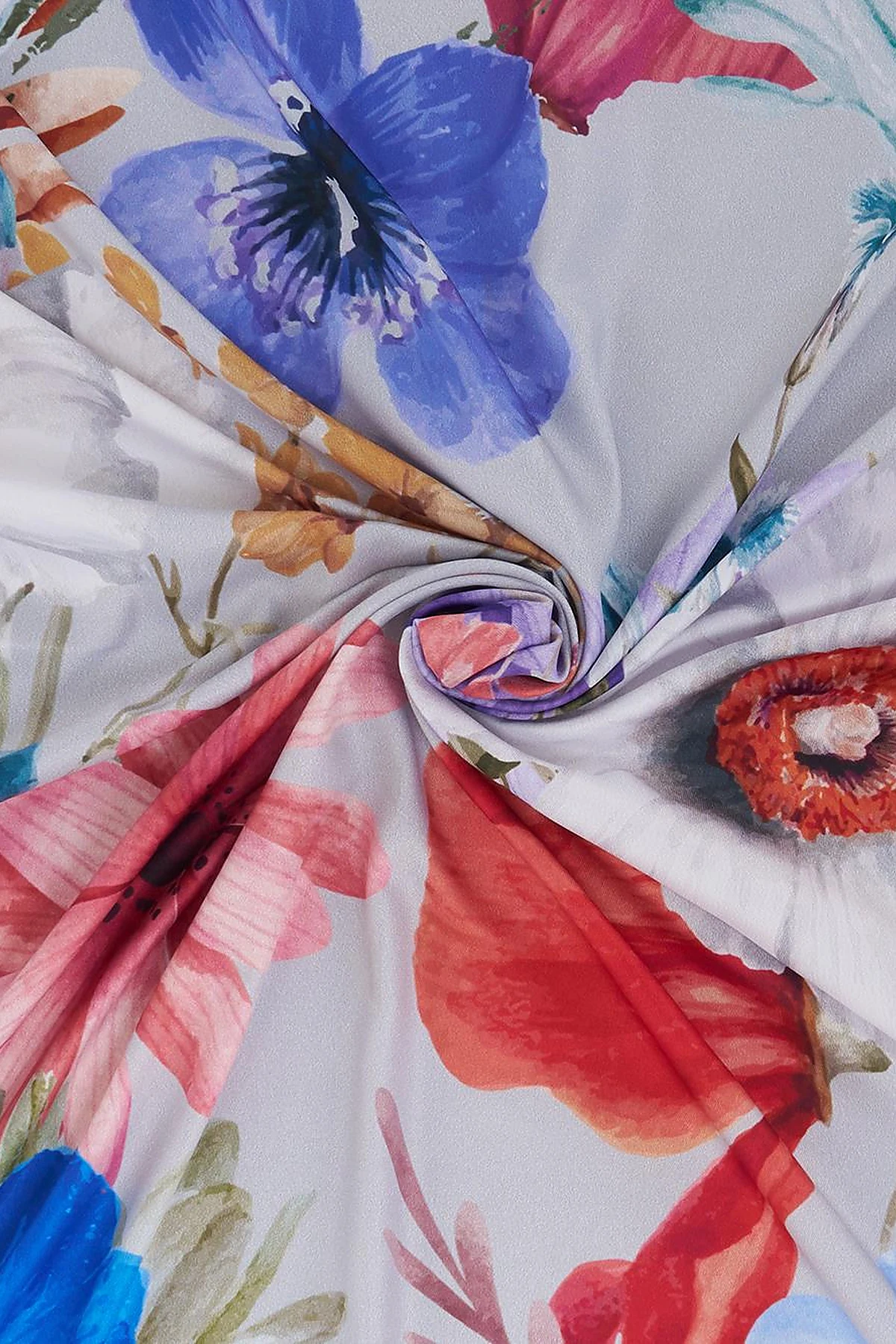 Floral Print Scarf Powder Pink 