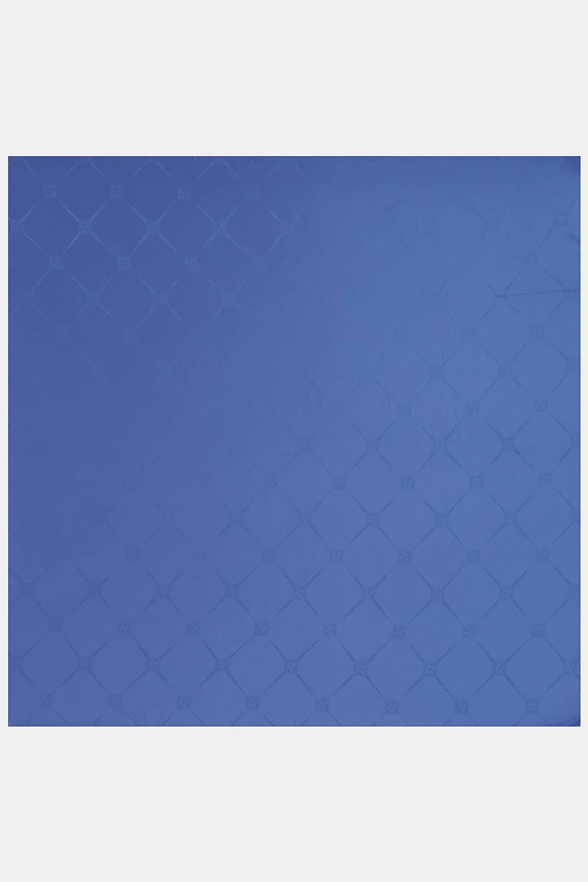 Square Pattern Silk Scarf in Indigo 