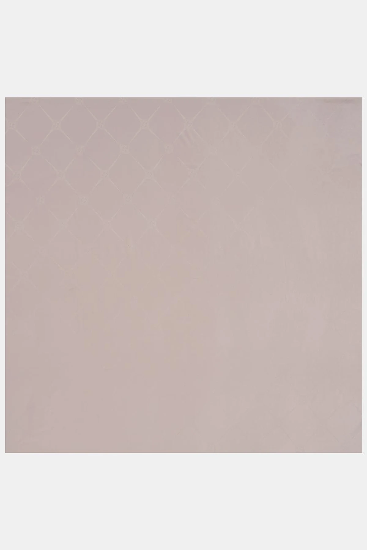Square Pattern Silk Scarf in Mink 