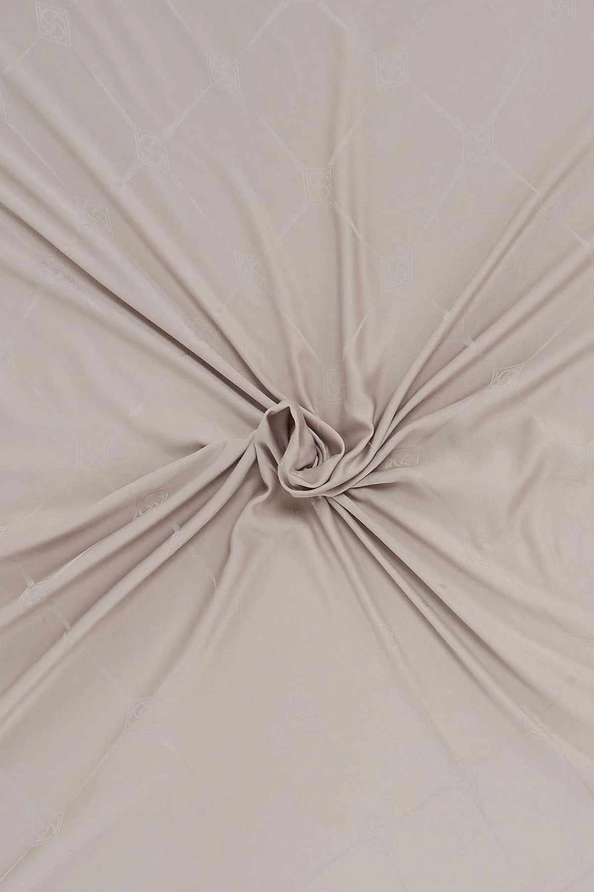 Square Pattern Silk Scarf in Mink 