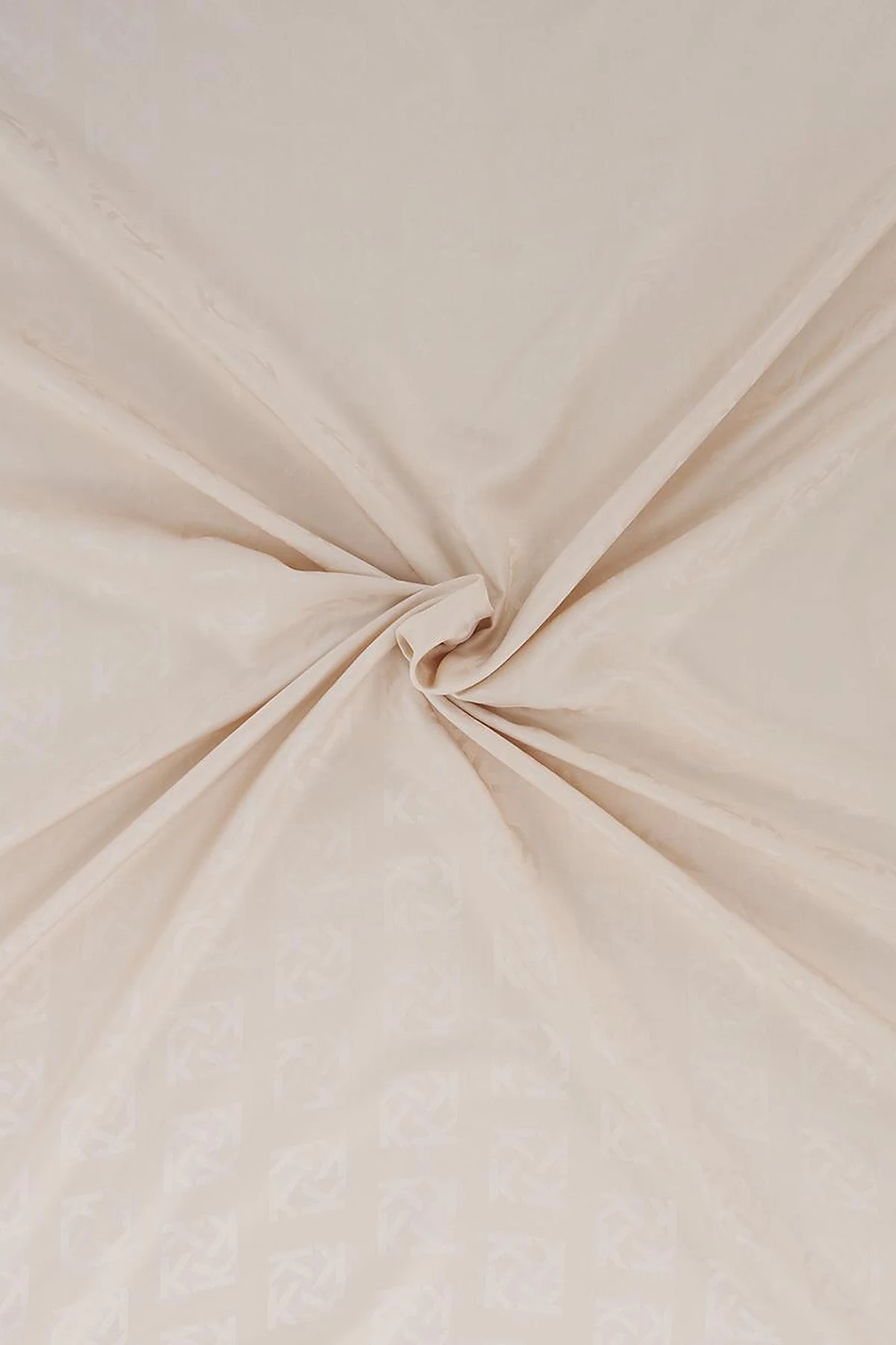 Logo Silk Scarf – Light Beige