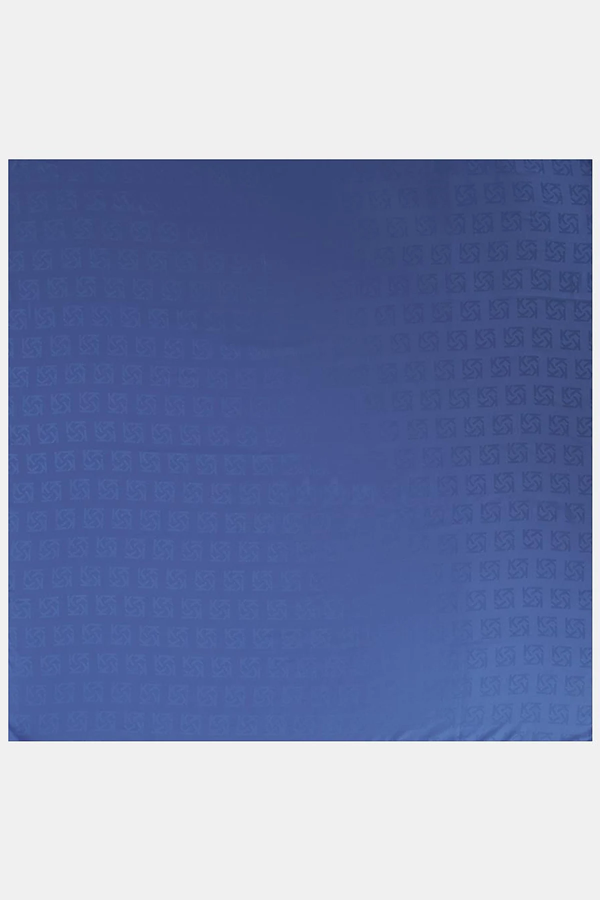 Logo Silk Scarf – Indigo
