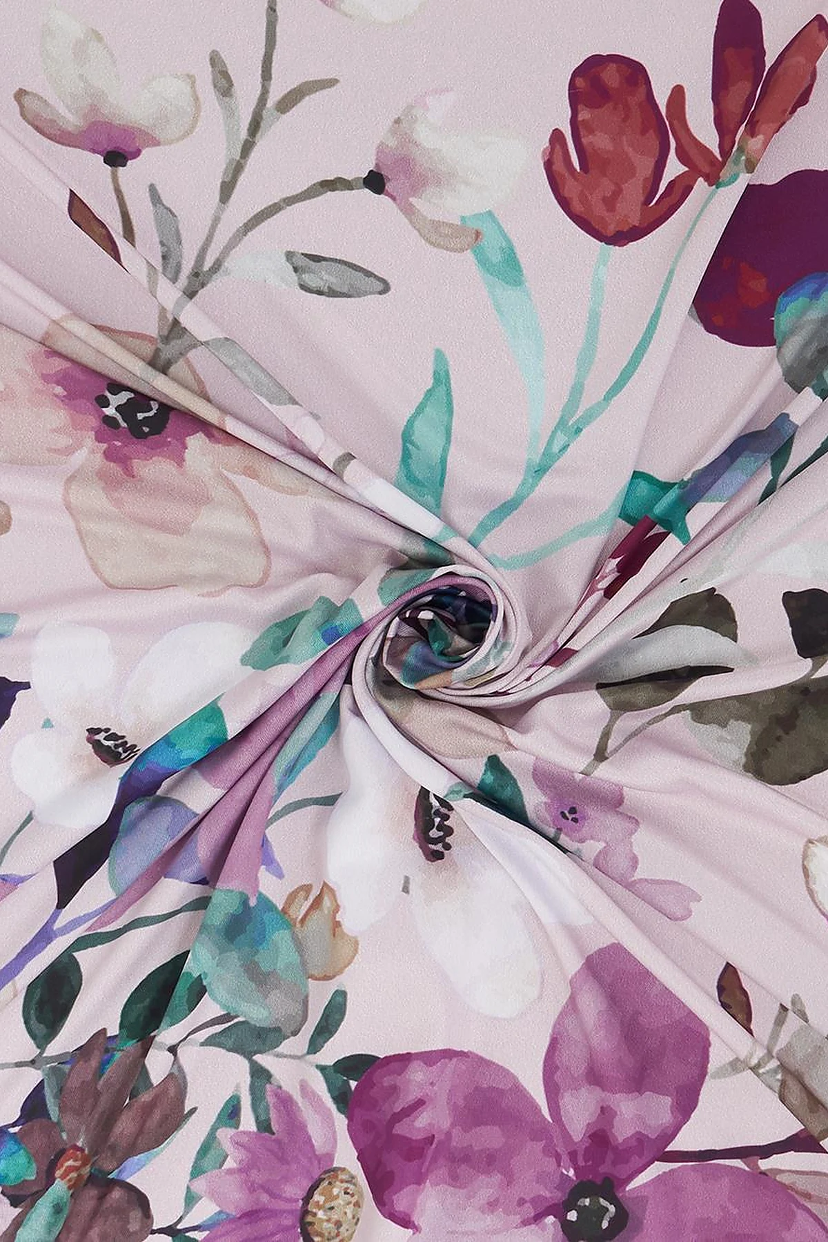 Watercolor Effect Scarf – Powder Pink