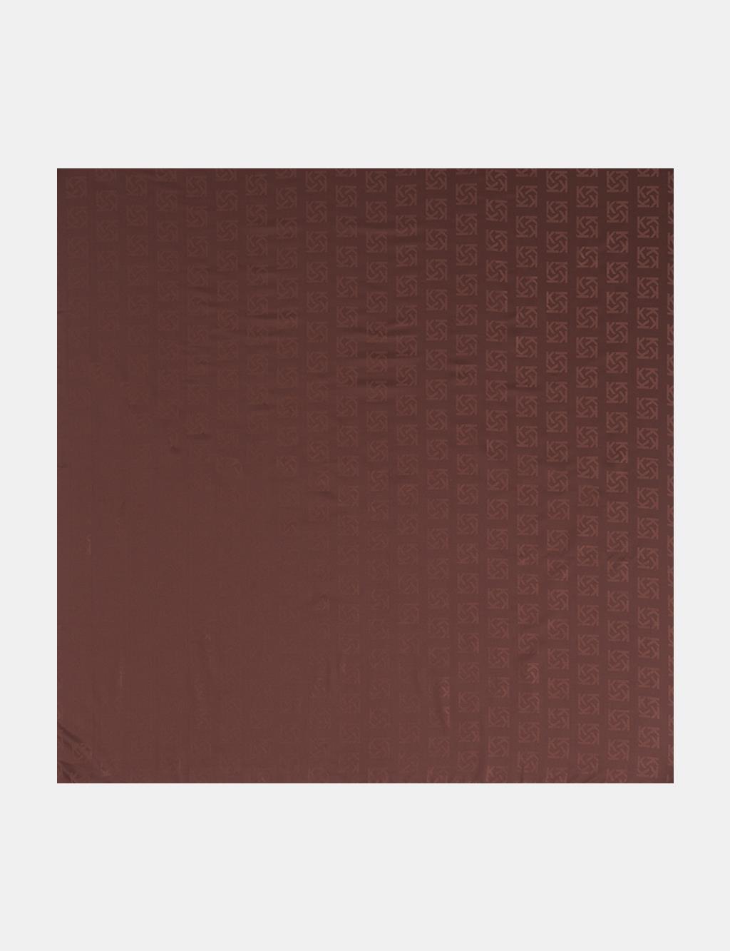 Logo Silk Scarf – Dark Brown