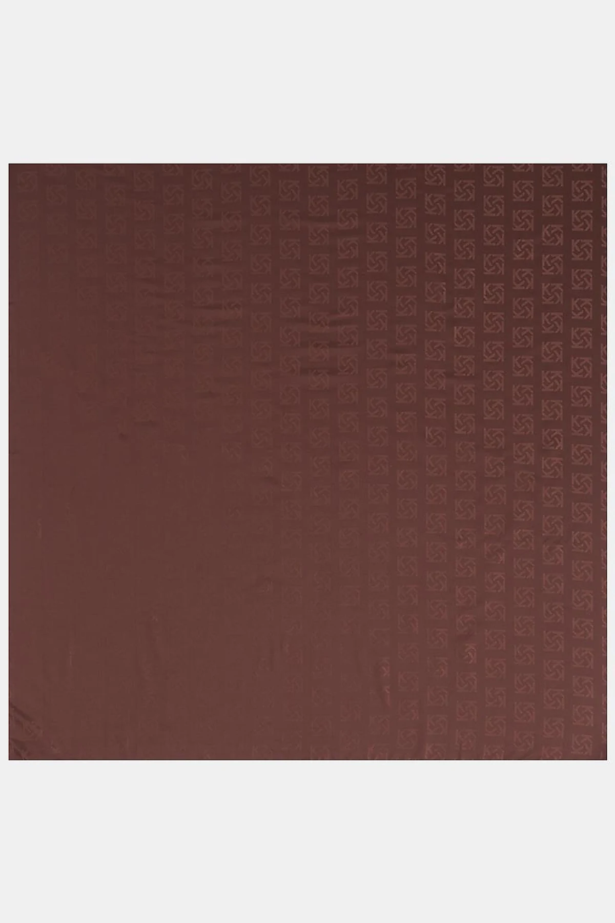 Logo Silk Scarf – Dark Brown