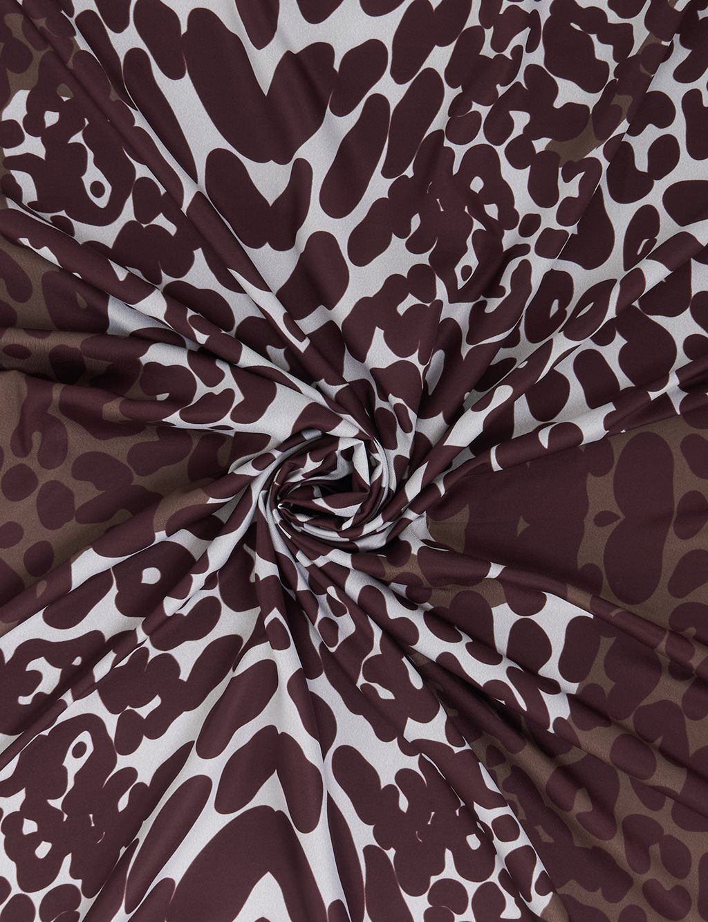 Leopard Pattern Scarf Brown
