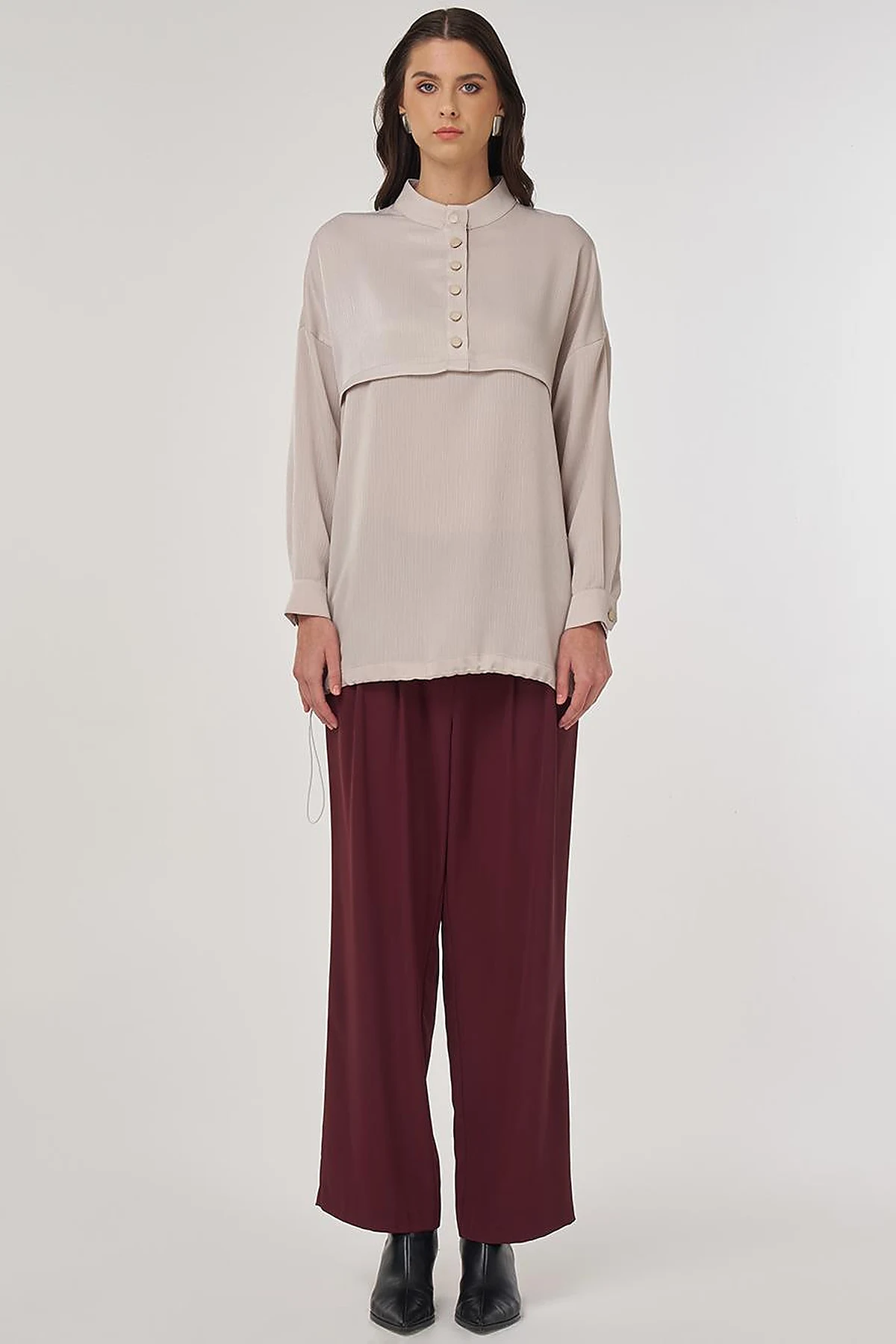 Tunic with Aller Detail in Stone