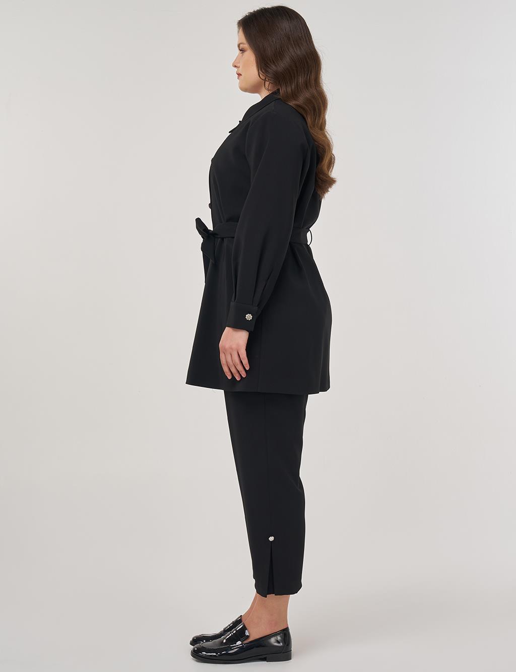 Bow Detail Jacket in Black