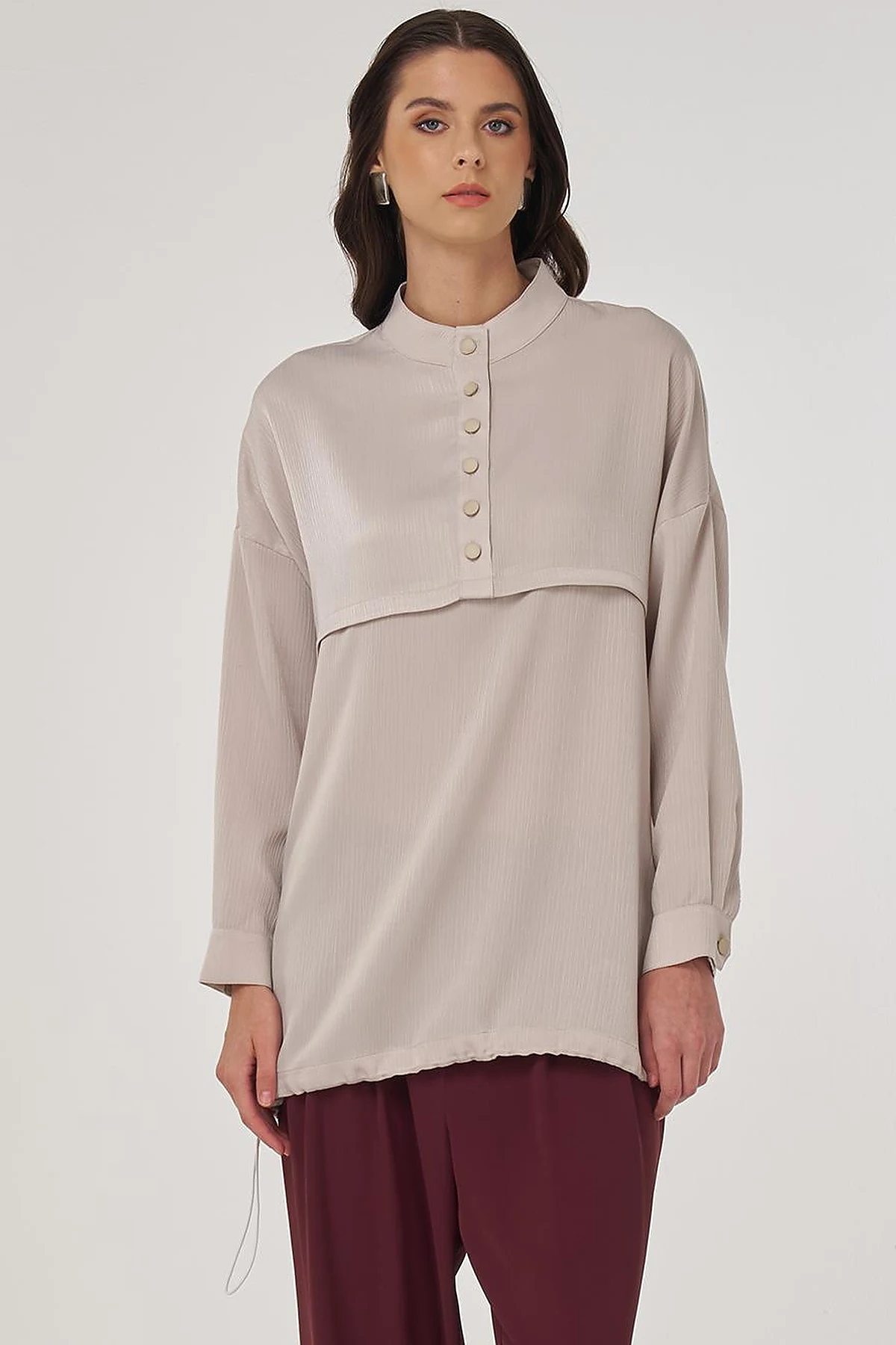 Tunic with Aller Detail in Stone