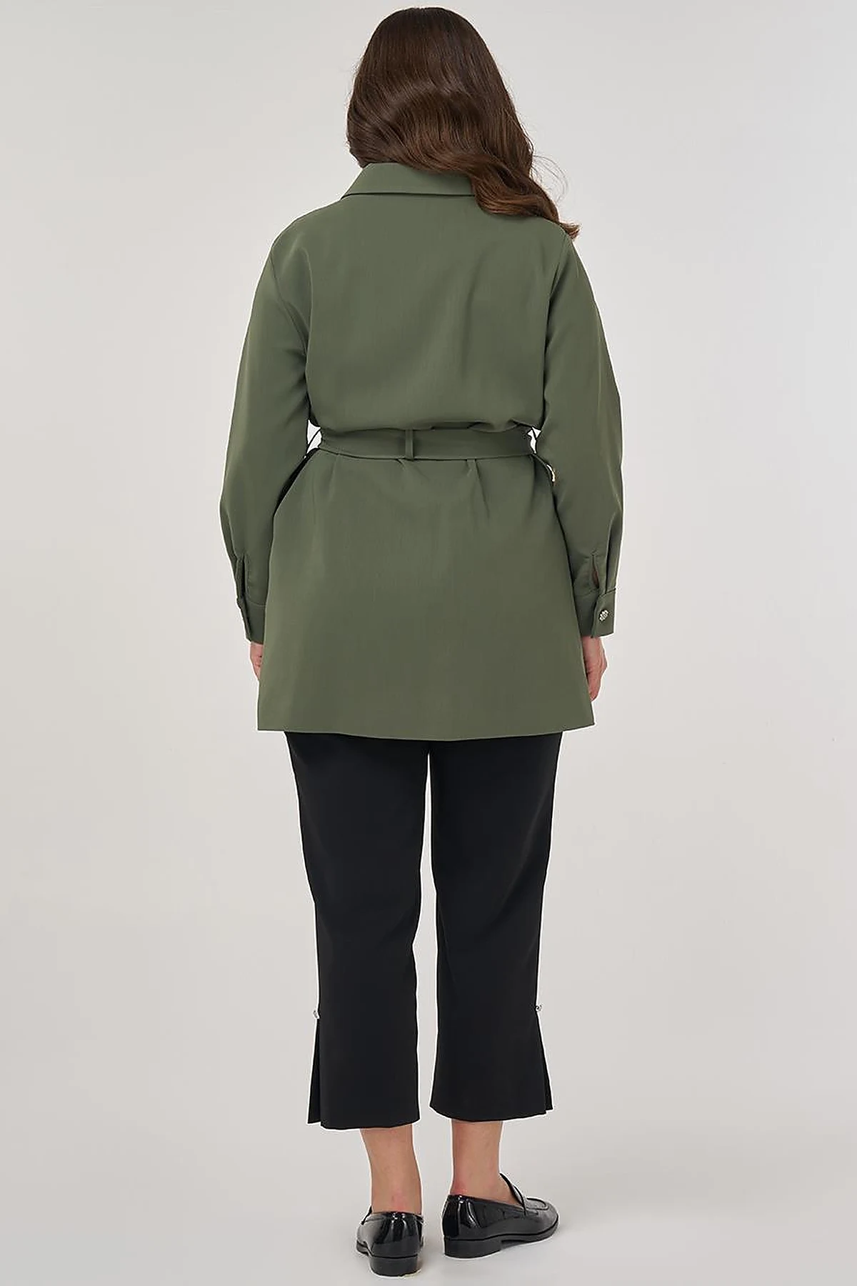 Bow Detail Jacket in Forest Green