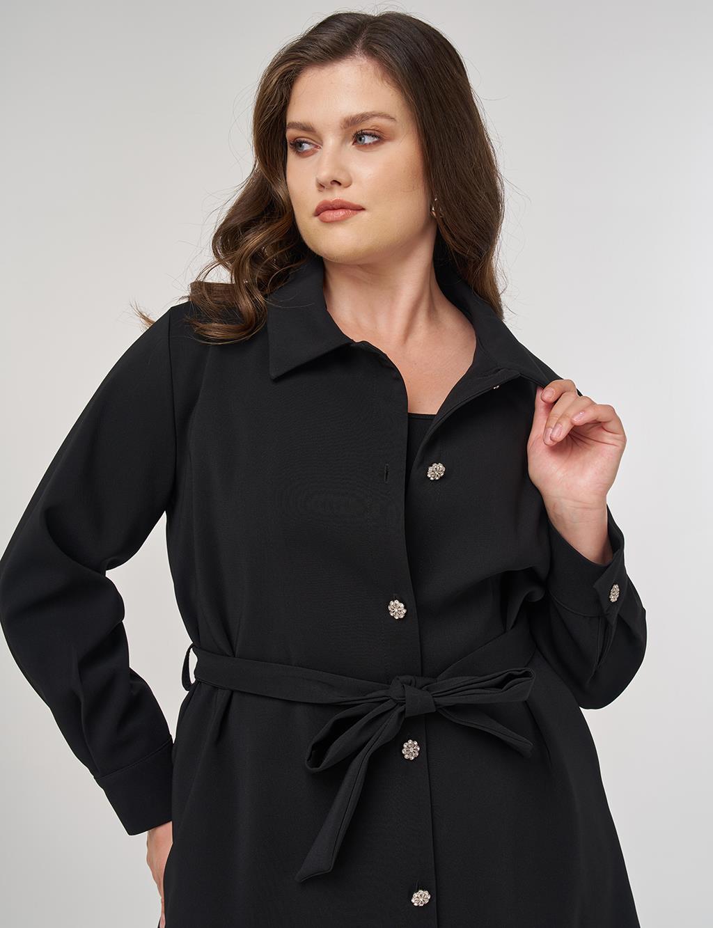 Bow Detail Jacket in Black