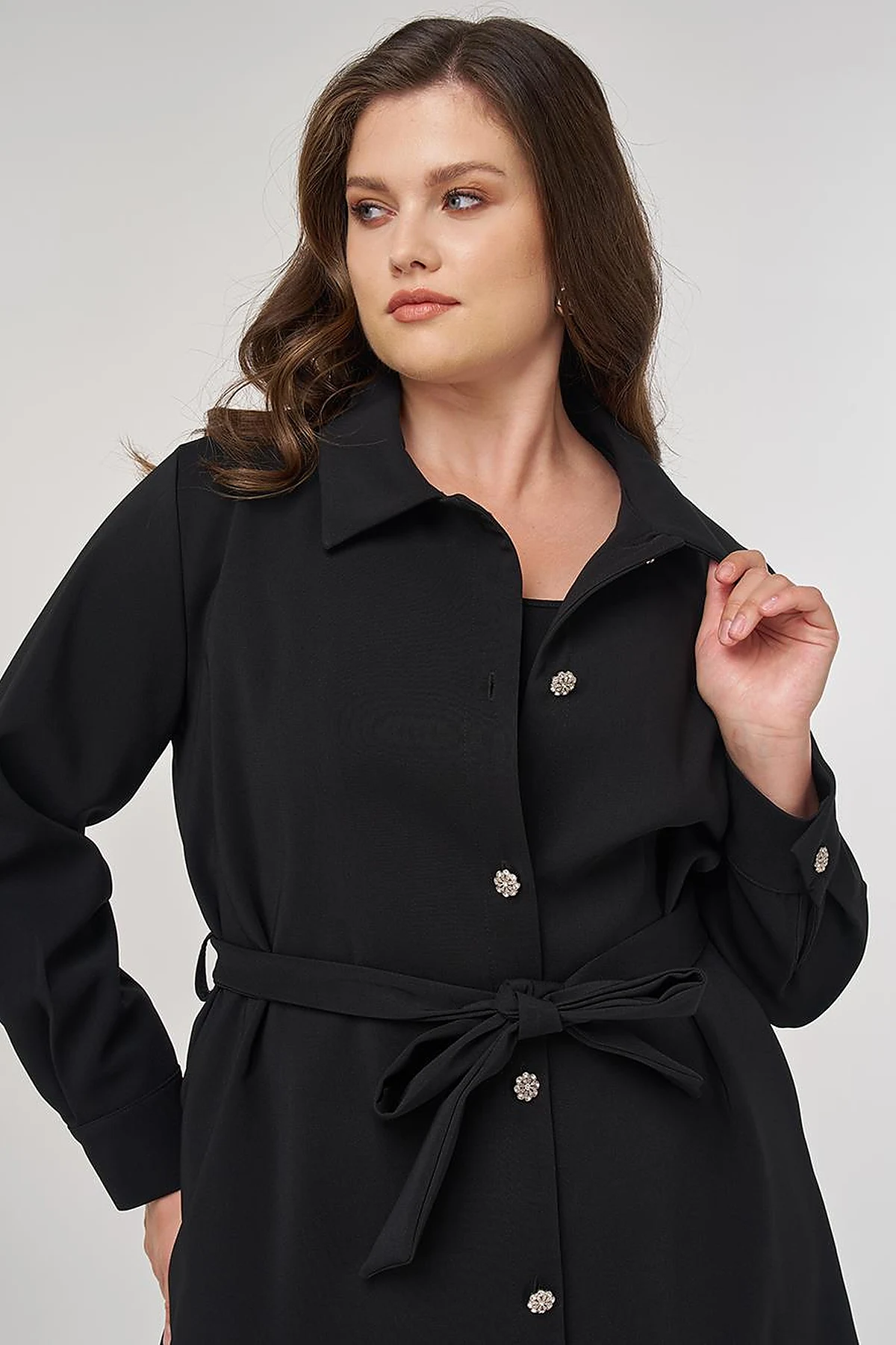 Bow Detail Jacket in Black