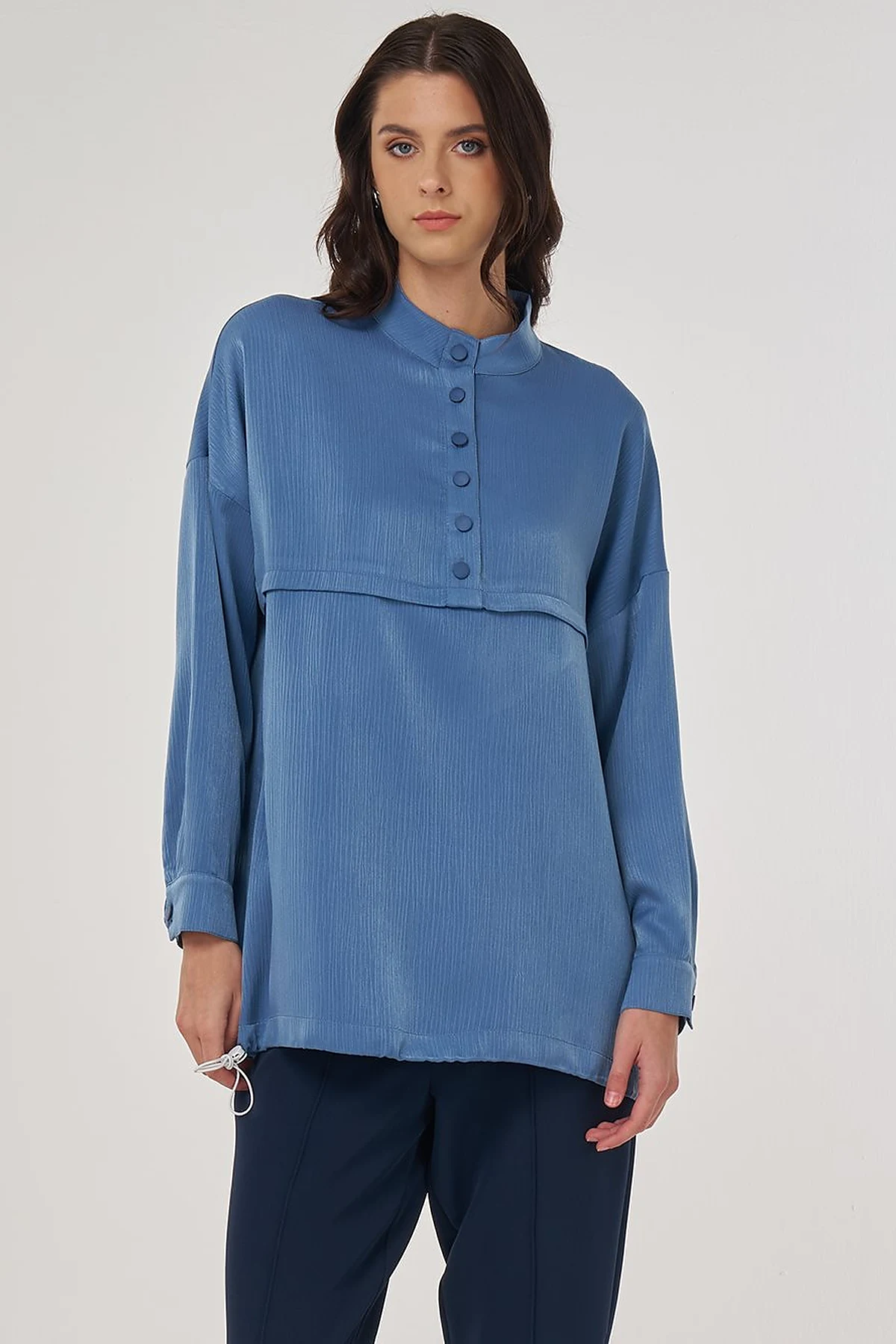 Tunic with Aller Detail in Crown Blue