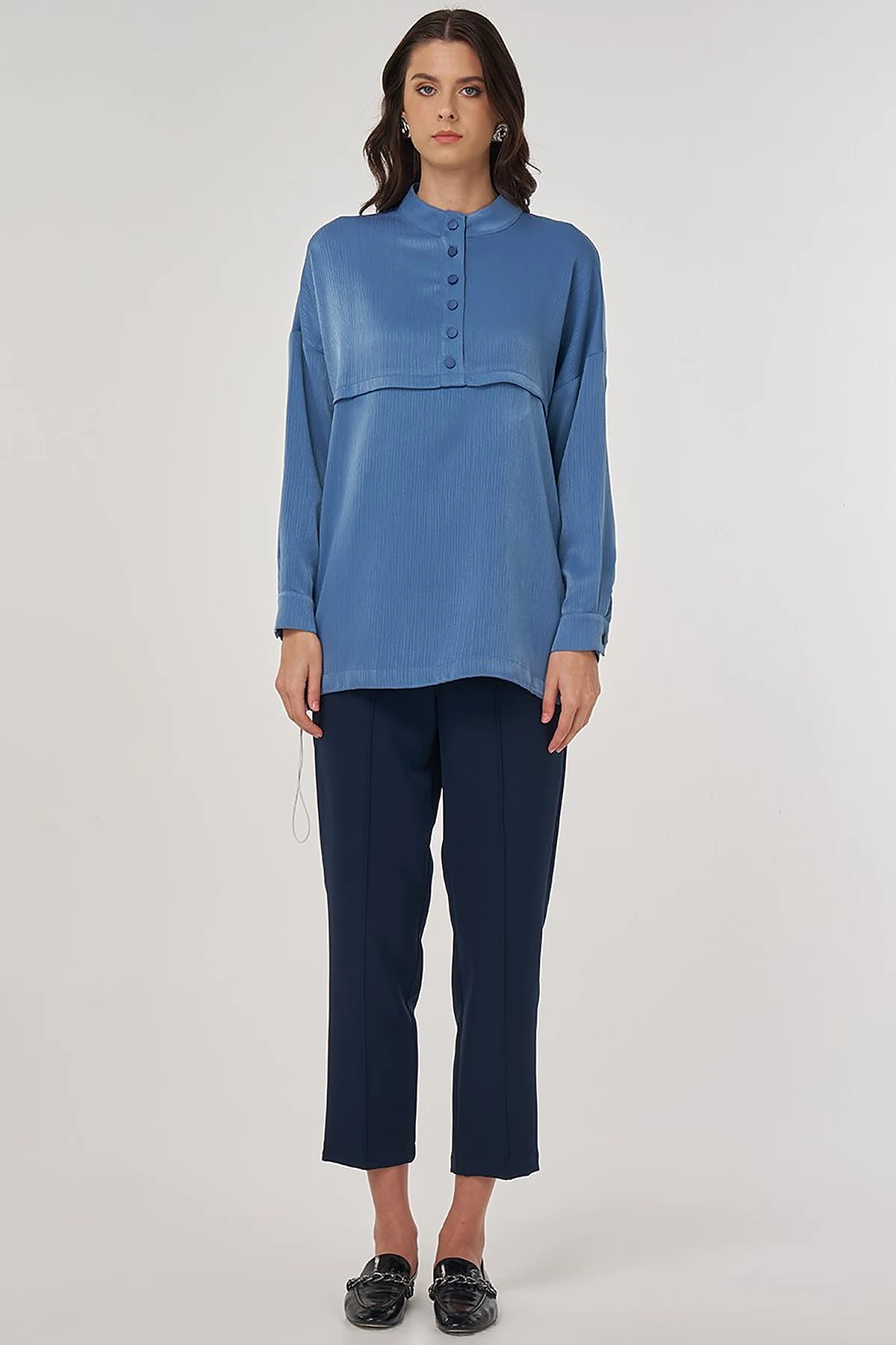 Tunic with Aller Detail in Crown Blue