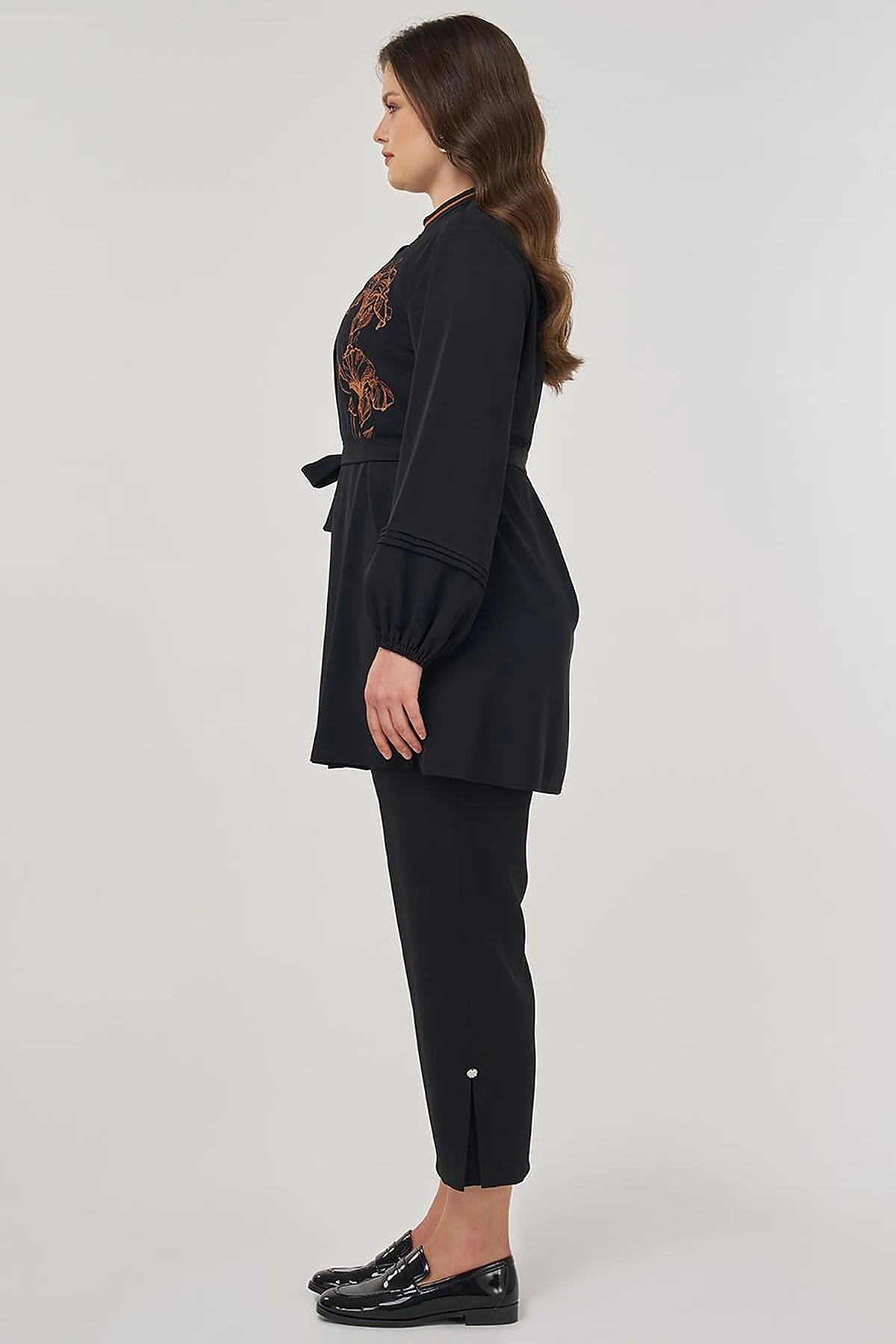 Ribbed Tunic in Black