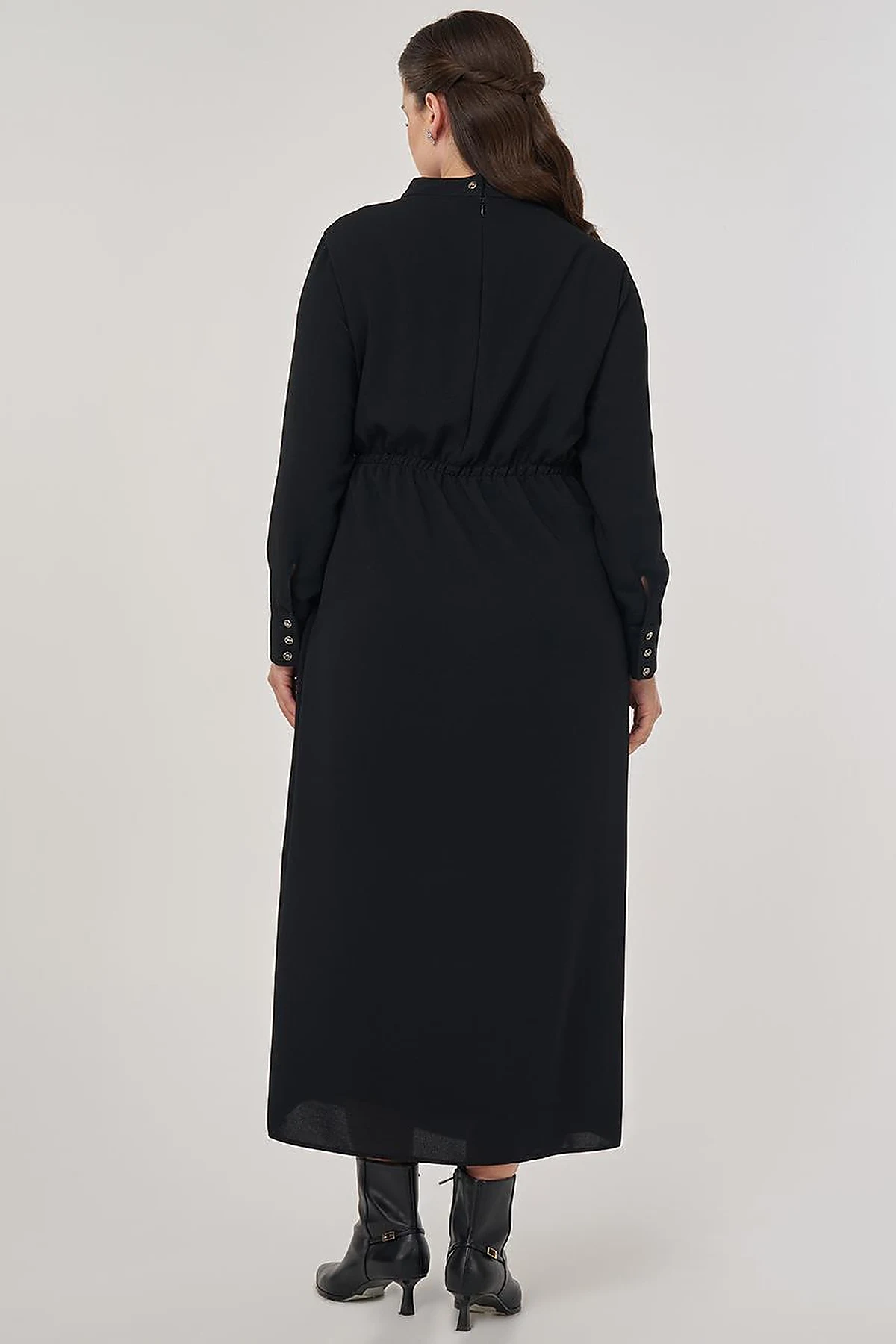 Drapped Chic Dress in Black