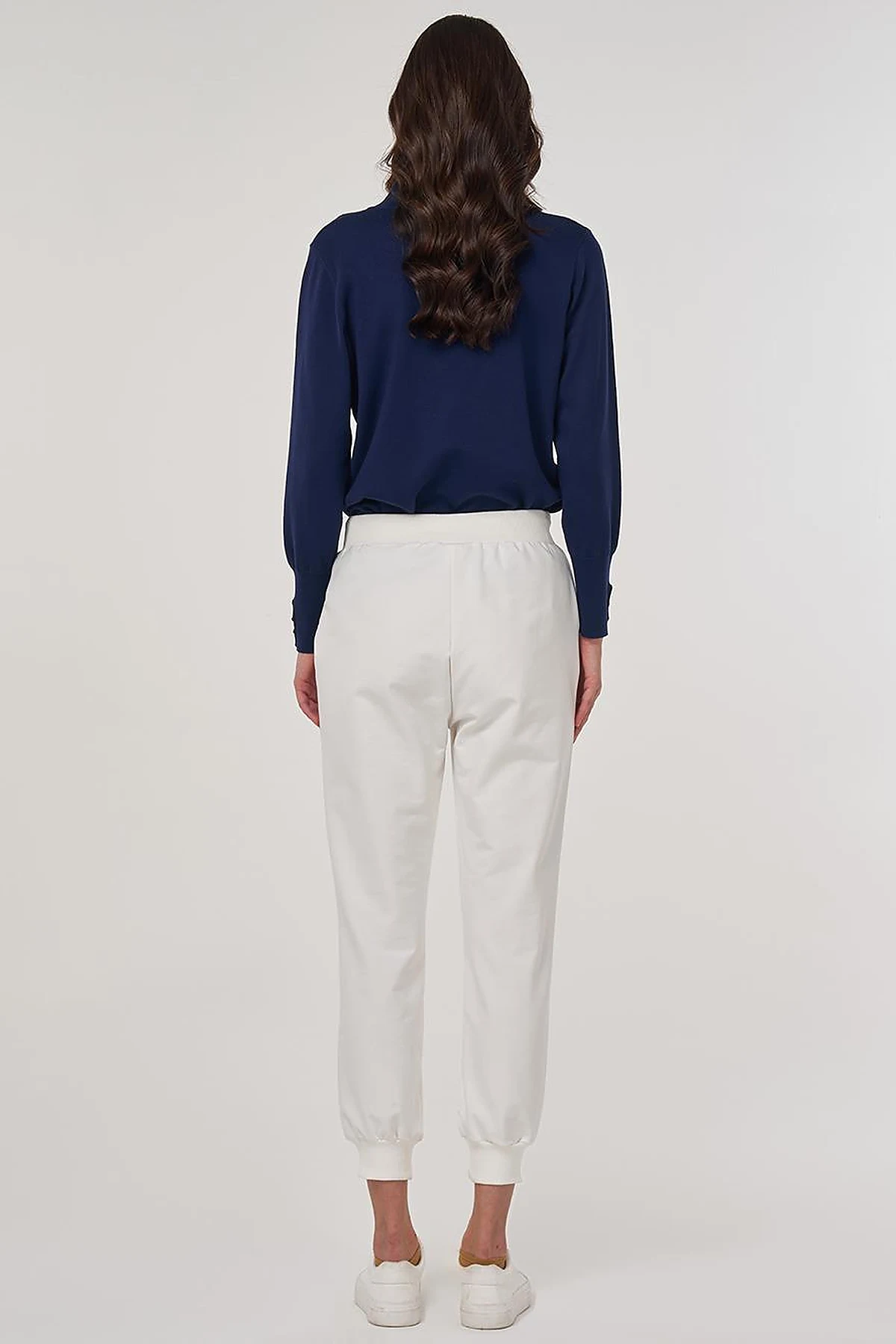 Drawstring Jogger Pants in Ecru