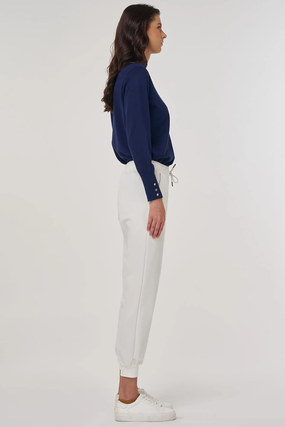 Drawstring Jogger Pants in Ecru