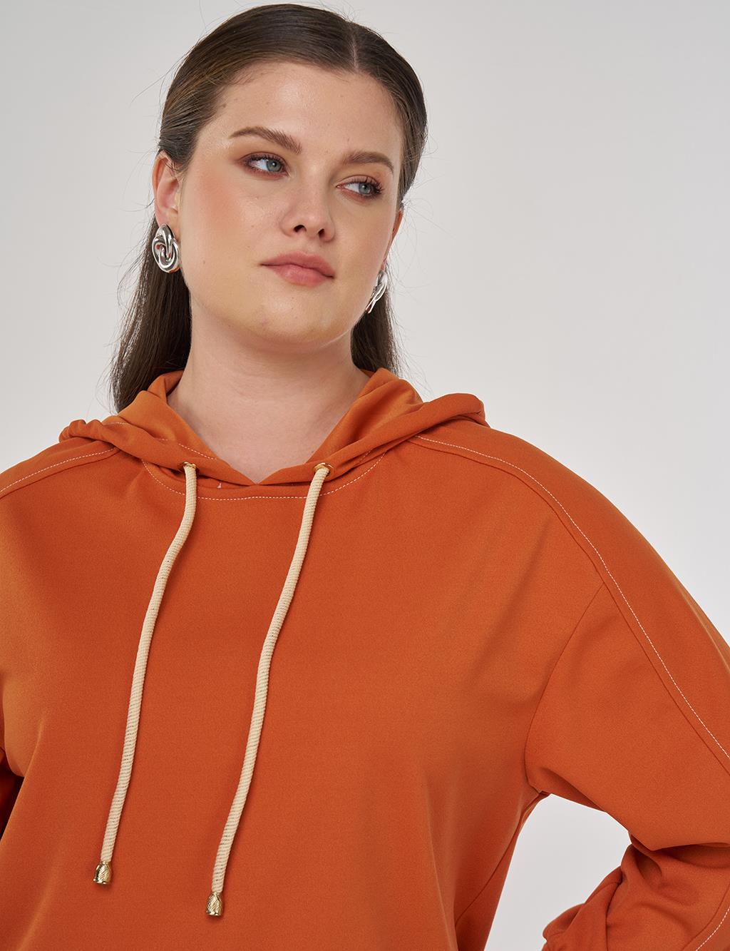 Point-Stitched Two-Piece Suit in Tobacco