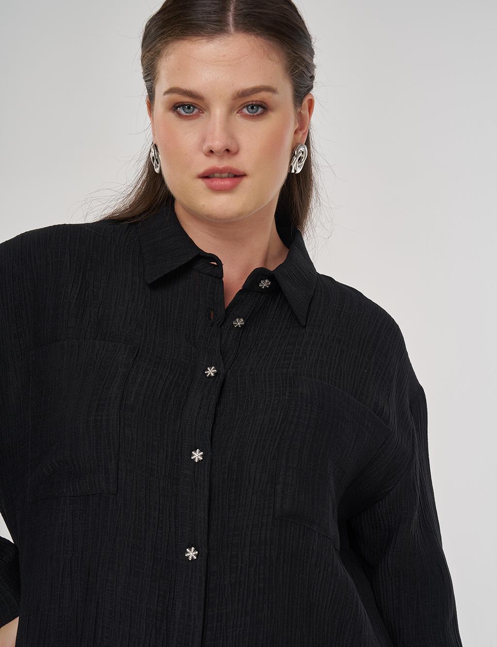 Lyocell Two-Piece Suit with Pockets in Black
