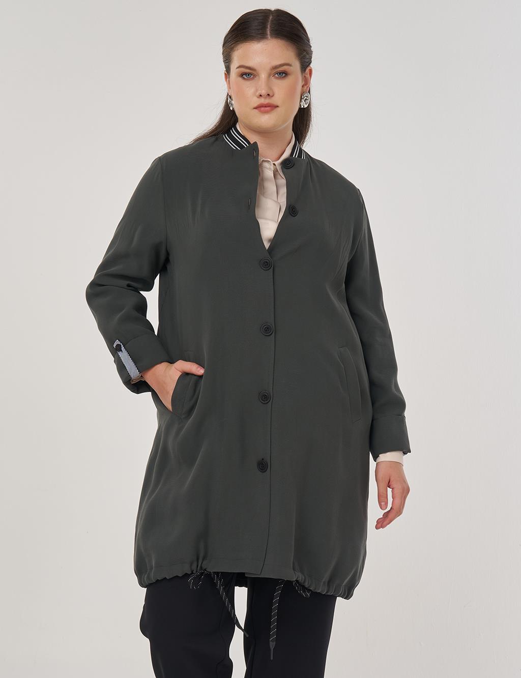 Bilekleri Katlanabilir Rayon Giy Çık Zümrüt