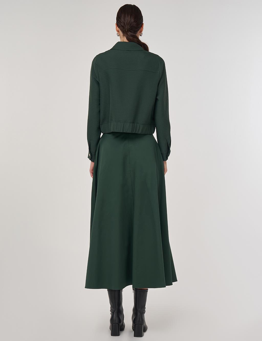 Kapitoneli Etekli Takım Orman Yeşili 