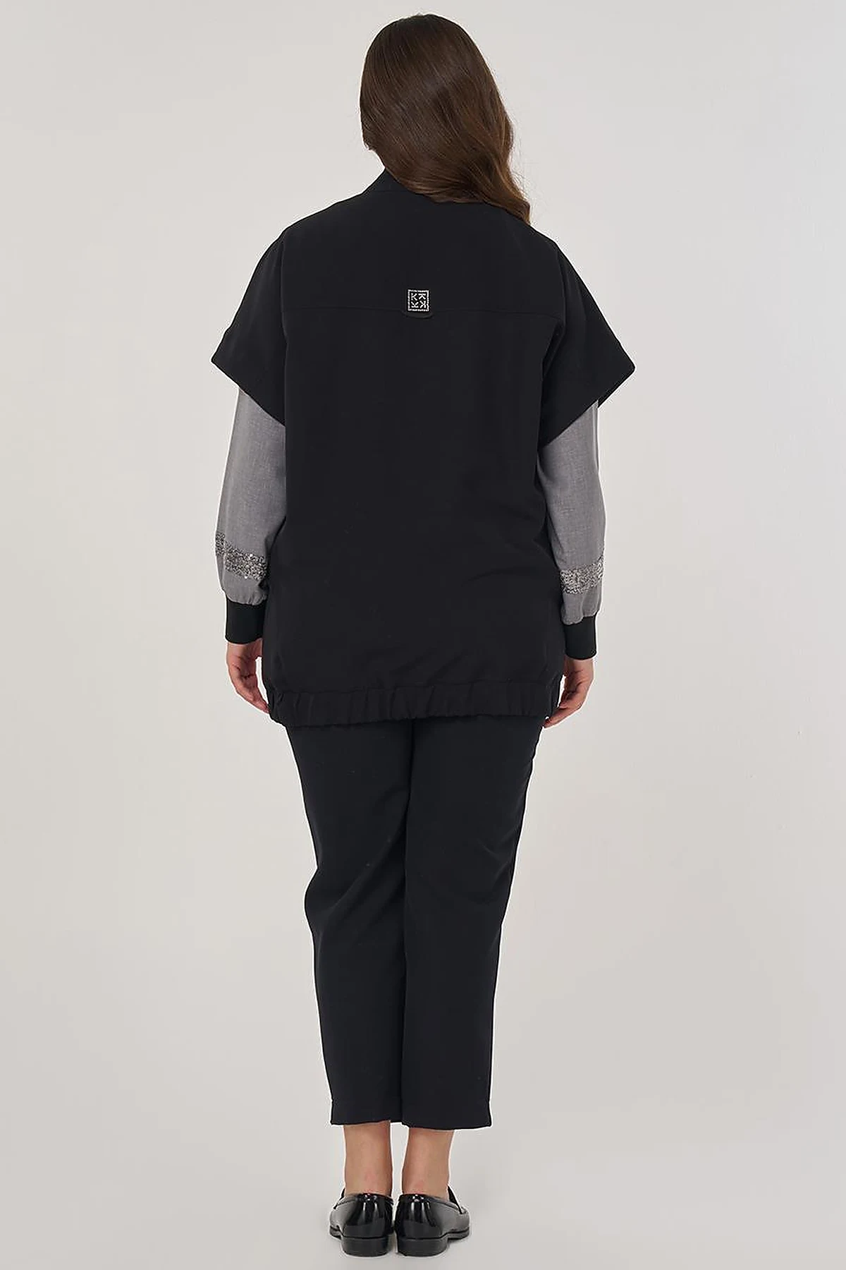 Stand-Up Collar Vest Black