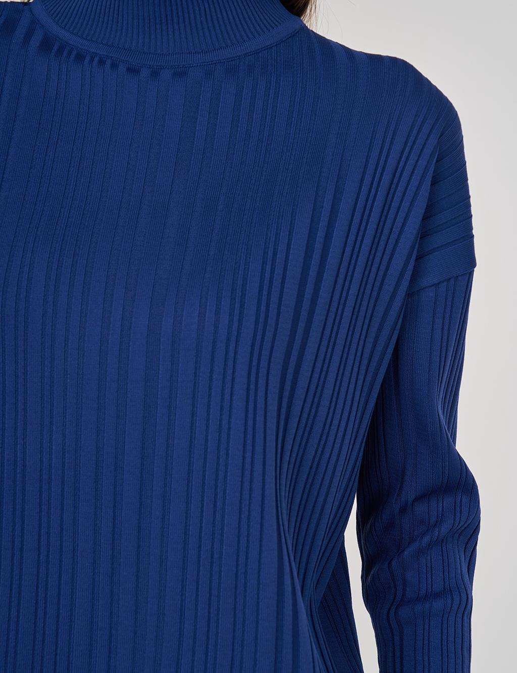 Rahat Kesim Triko Takım İndigo 