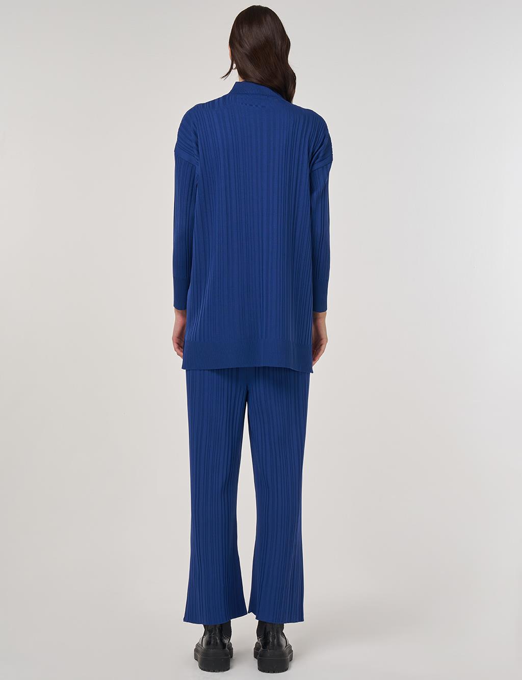 Rahat Kesim Triko Takım İndigo 