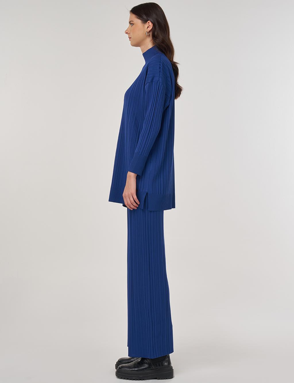 Rahat Kesim Triko Takım İndigo 