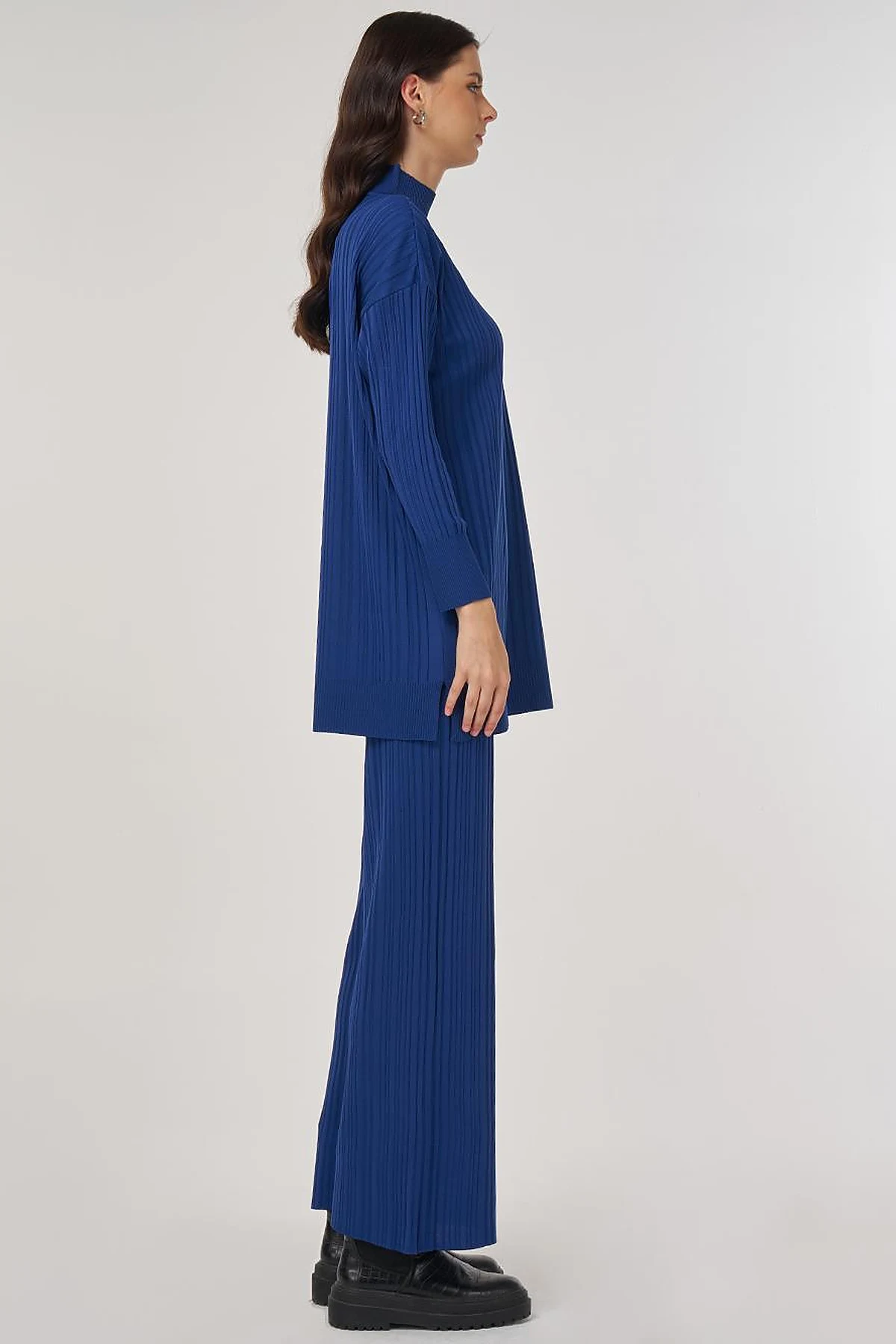Relaxed Fit Knit Set in Indigo