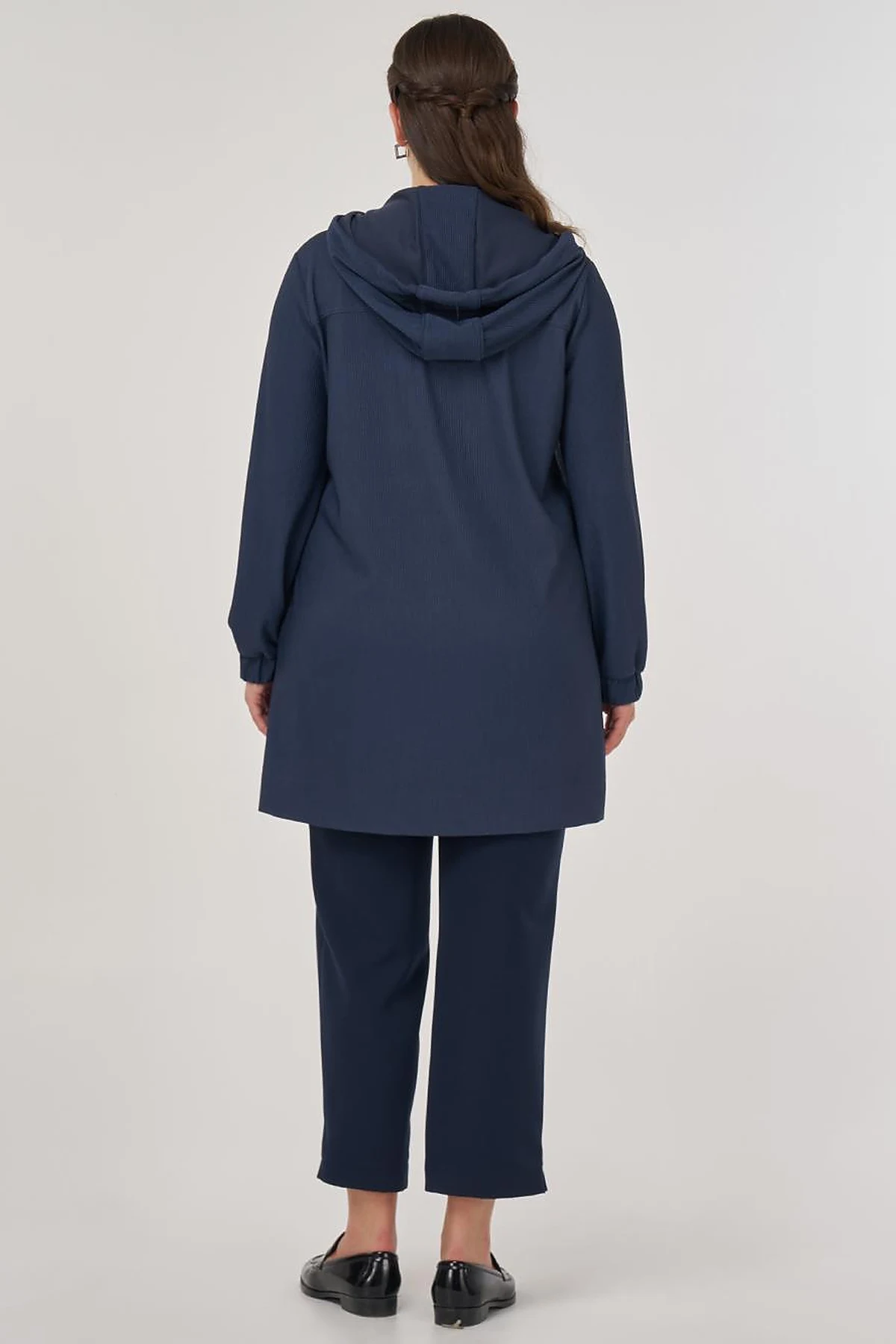 Troque Printed Hooded Sweatshirt Indigo