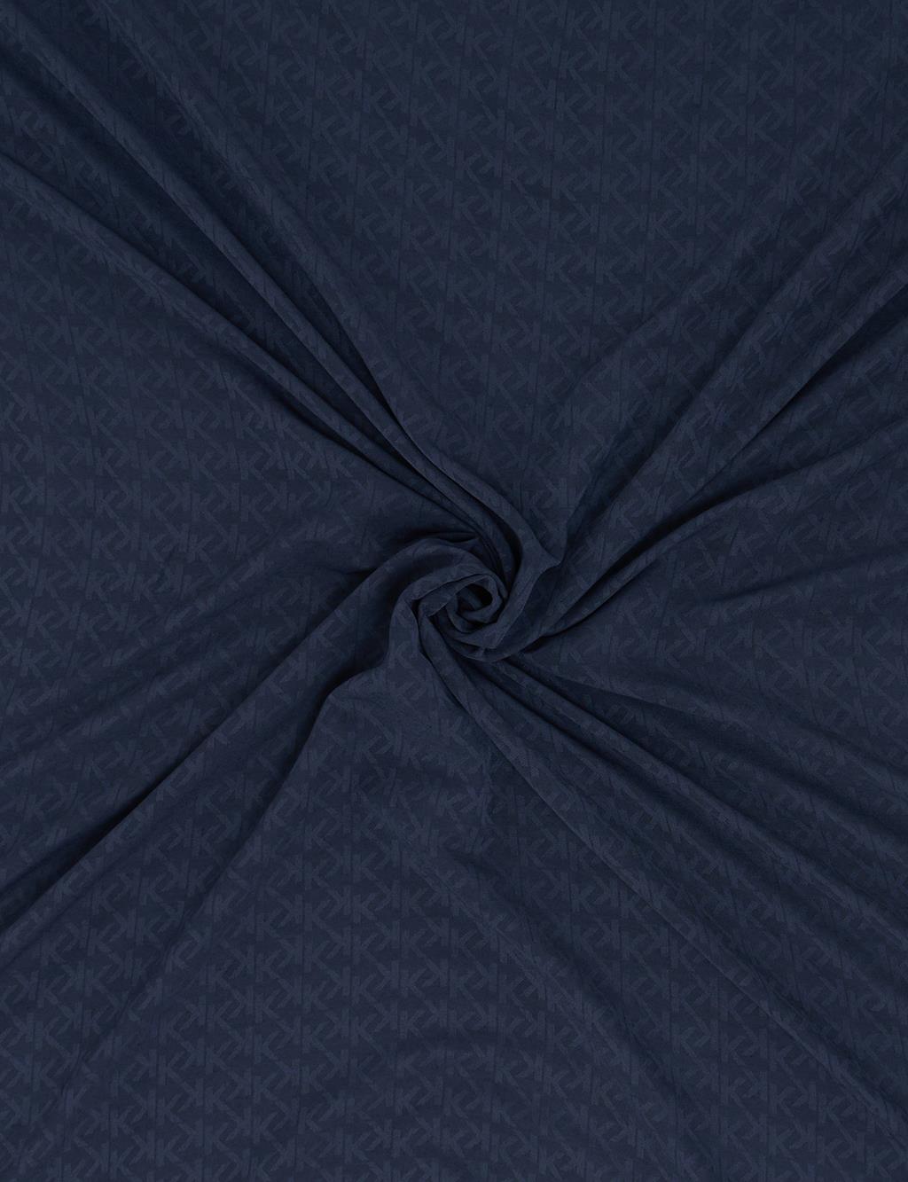 Logo Modal Scarf in Navy Blue