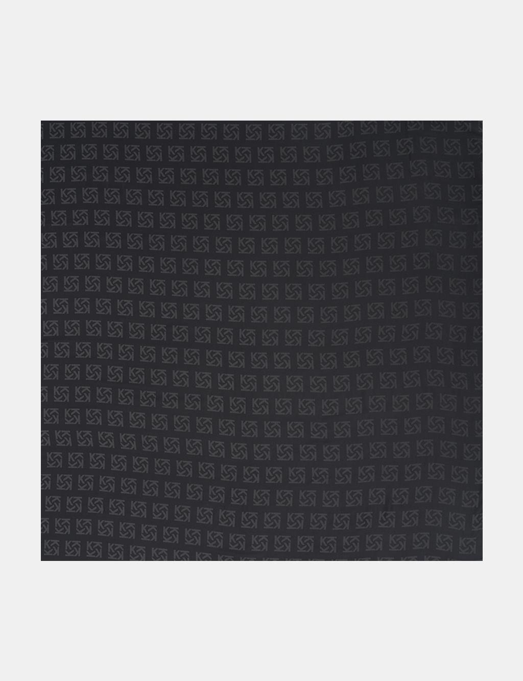 Logo Silk Scarf in Black