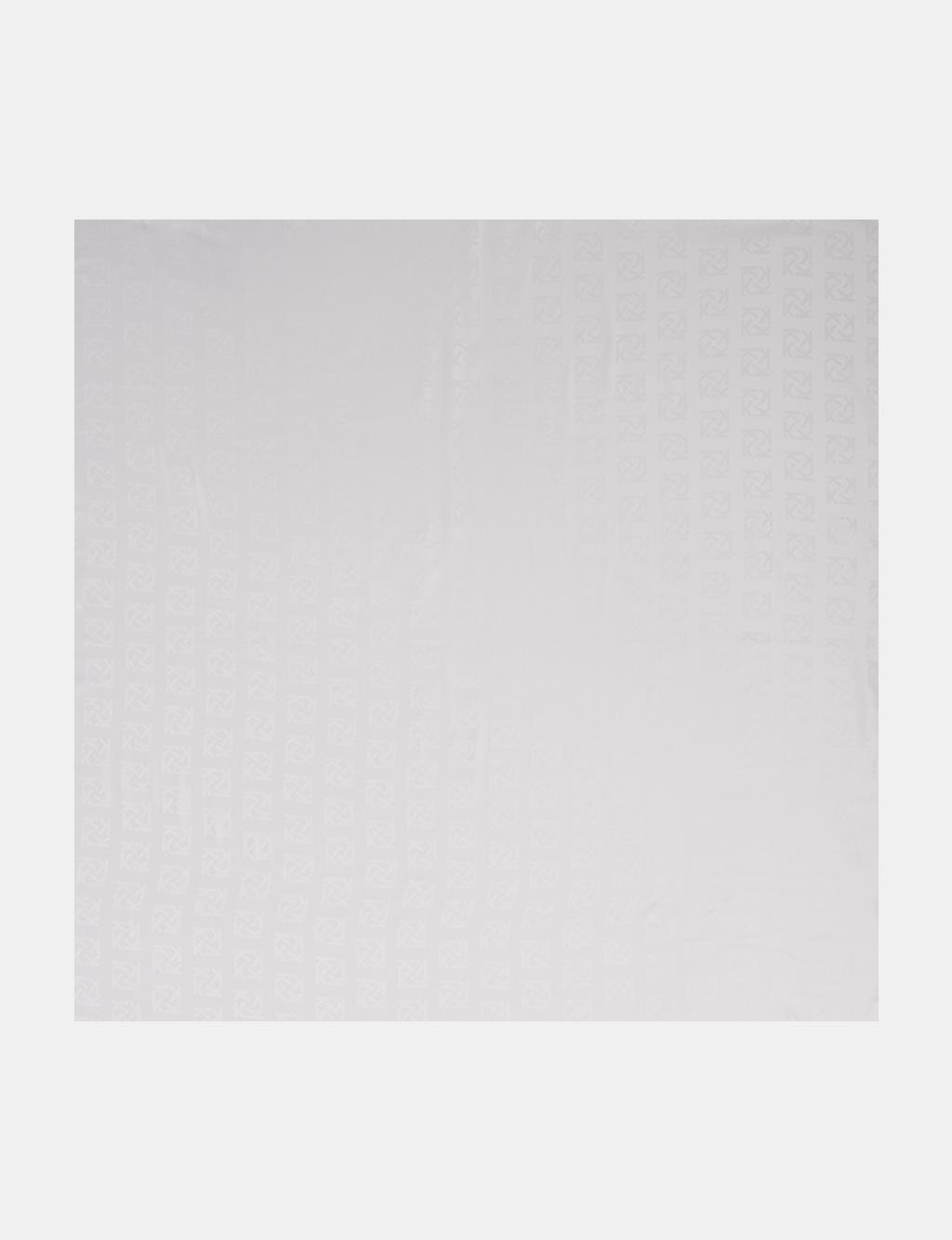 Logolu İpek Eşarp Gri 