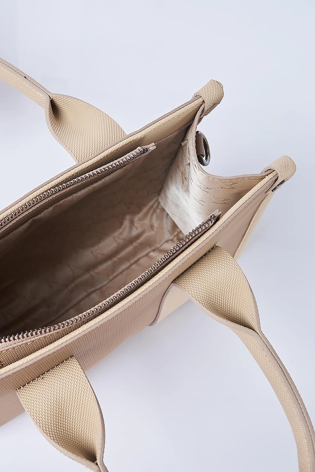 Logo Detailed Tote Bag, Mink