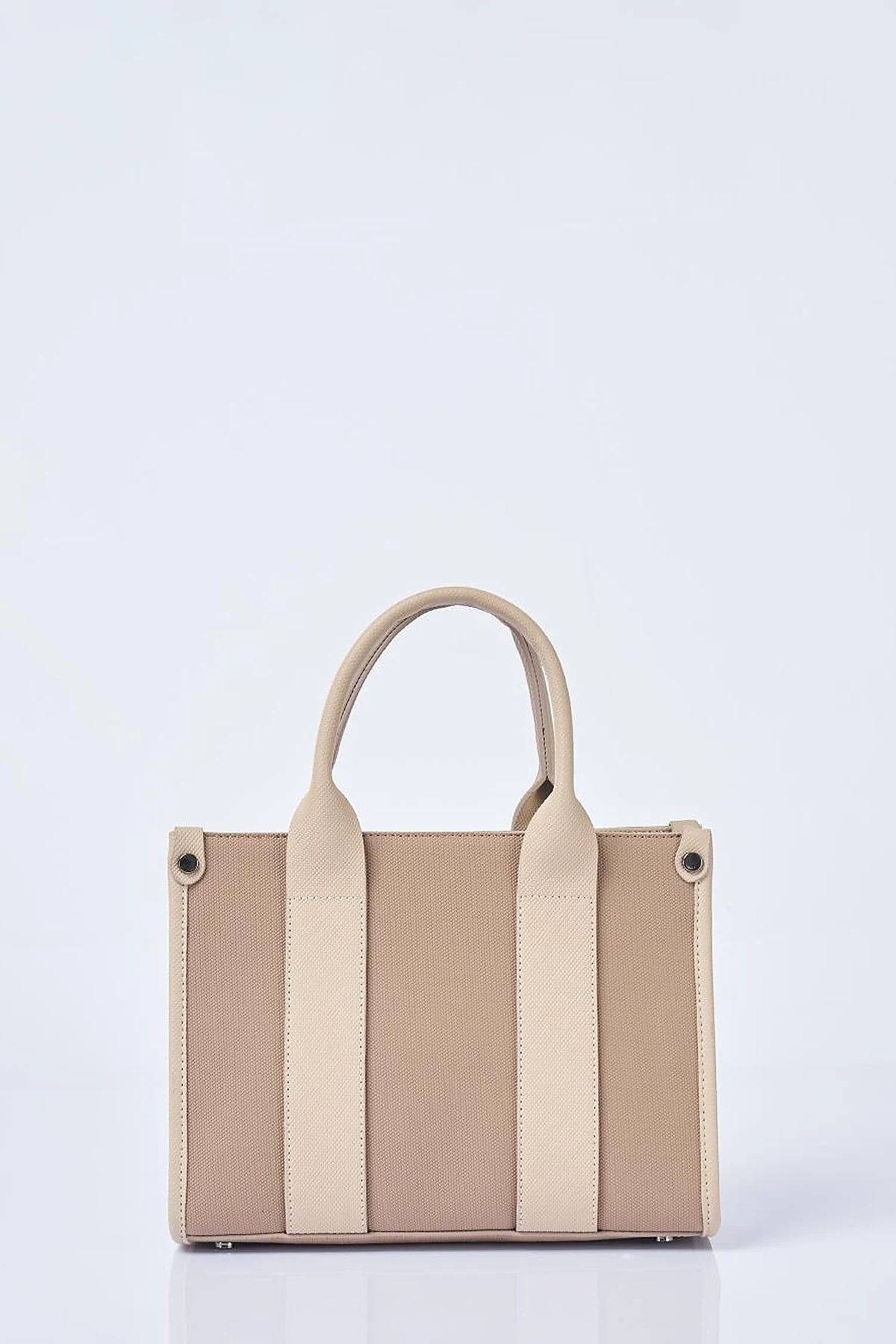 Logo Detailed Tote Bag, Mink